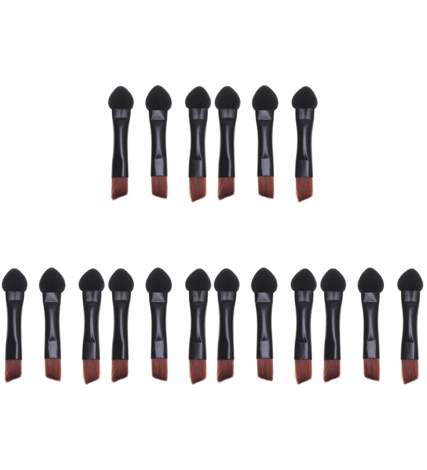 FRCOLOR 60 Pcs Eye Shadow Applicator Set - Black Makeup Blending Brushes & Disposable Sponge Applicators for Flawless Makeup Application - Buy Online on GoSupps.com