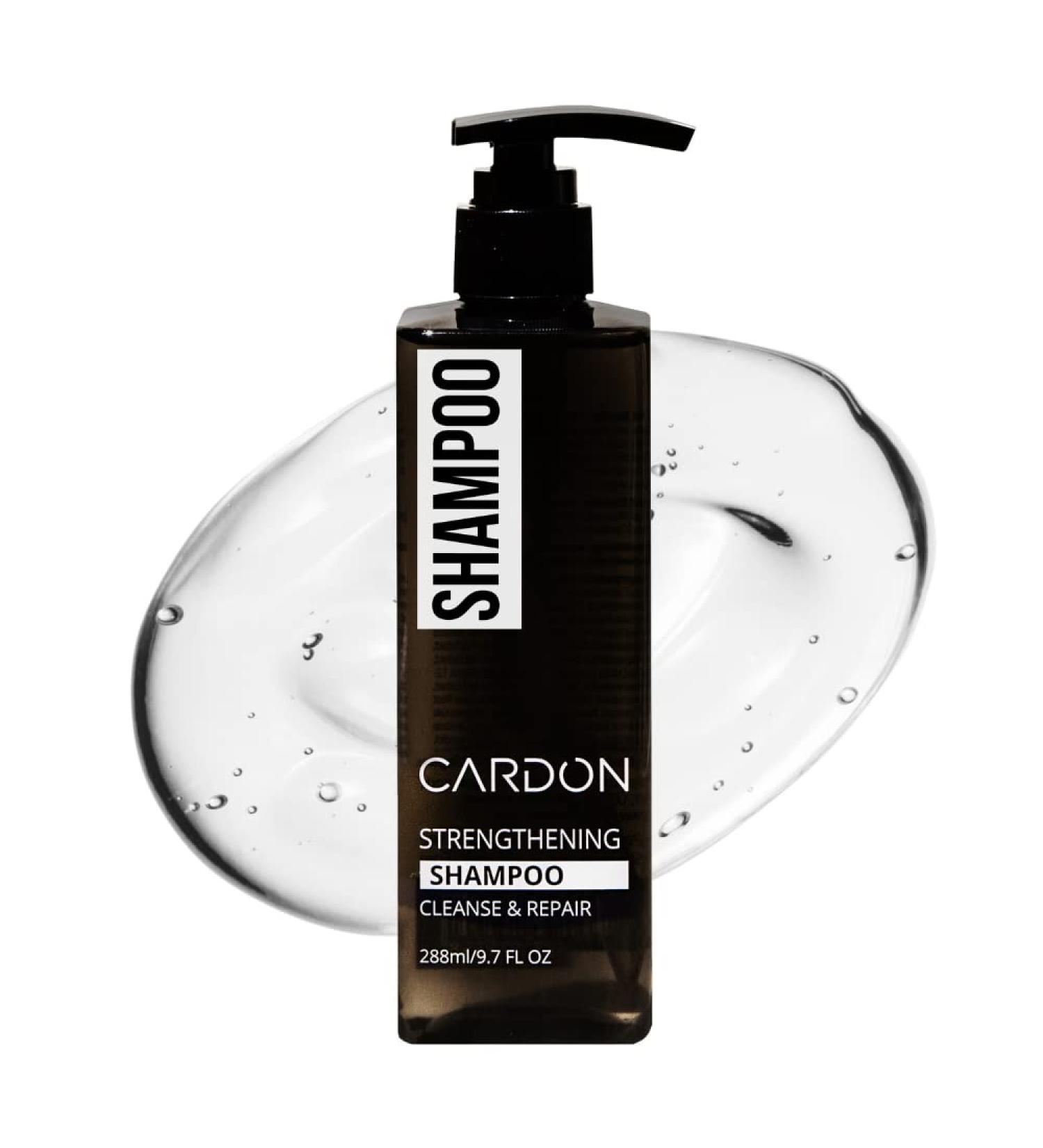 Hair Growth Shampoo for Men by CARDON - Prevents Thinning Hair | Strengthens Hair Roots | Korean Skin Care for Healthy Scalp - Oily Hair and Dry Scalp Treatment - 1 Bottle - Buy Online on GoSupps.com