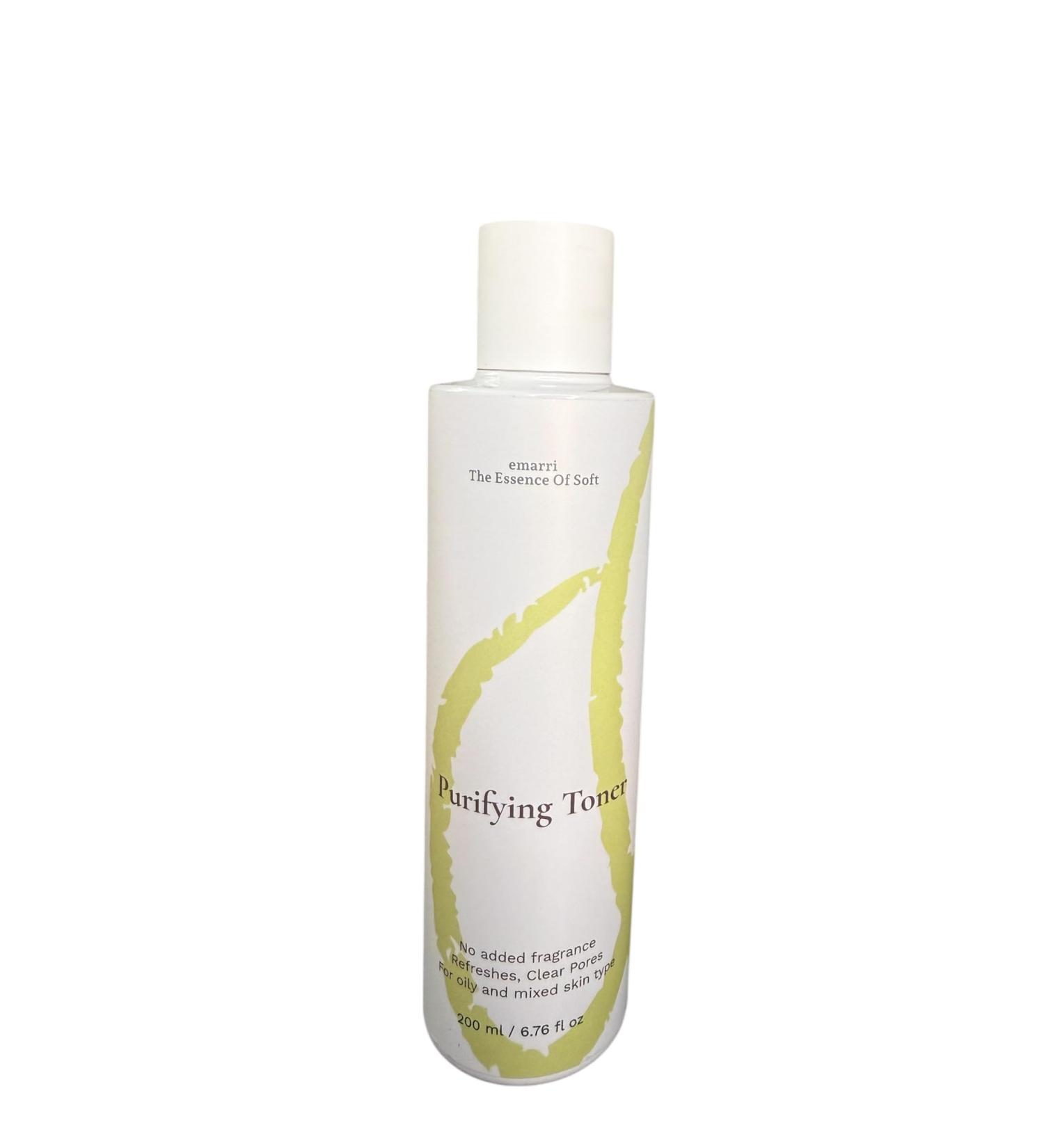 Emarri The Essence of Soft Purifying Toner No Added Fragrance for Oily and Mixed Skin Types 200 ml / 6.76 fl oz