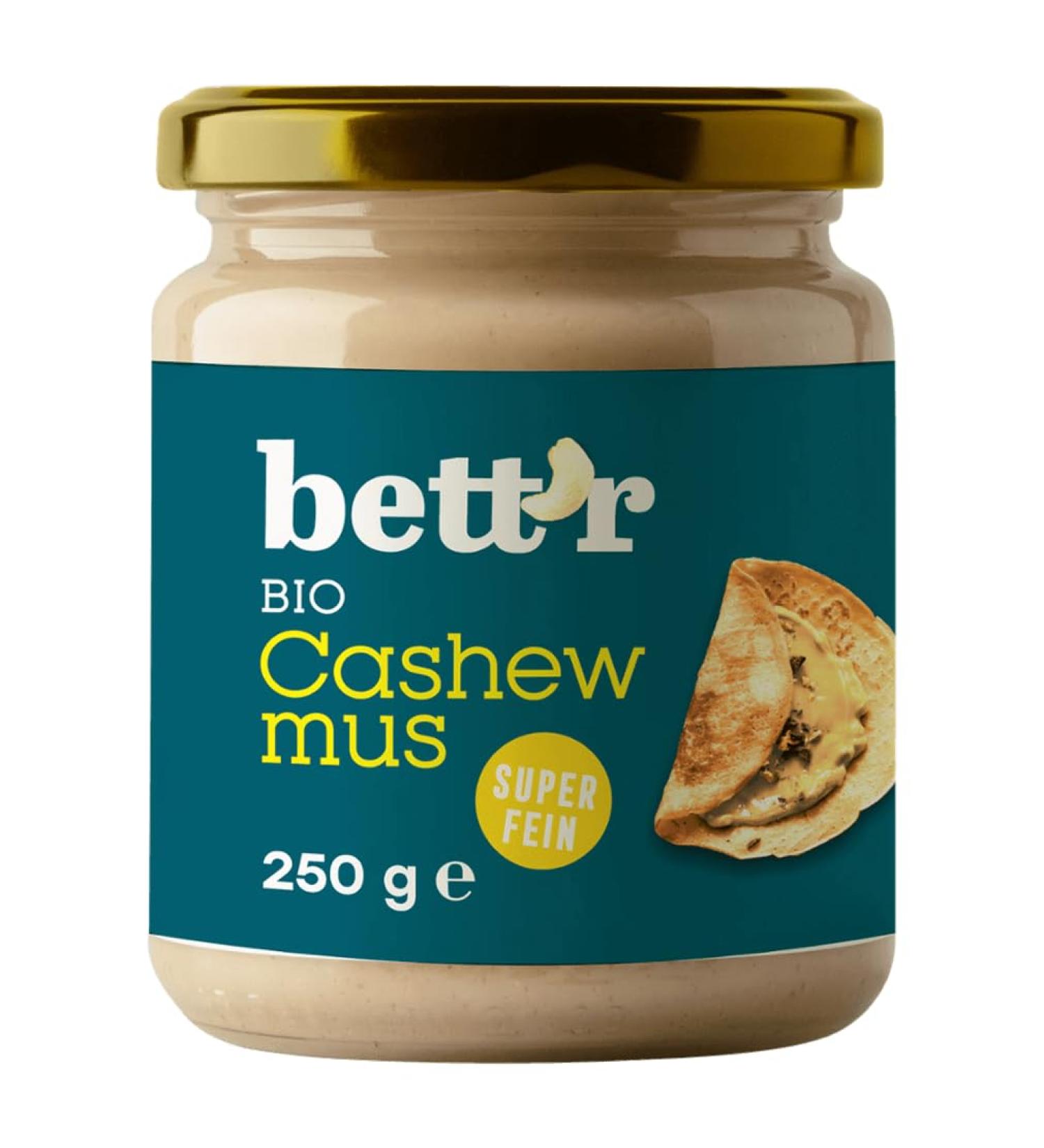 Bettr Bio Cashewmus Cashew Nut Delight Premium Quality 1 x 250g