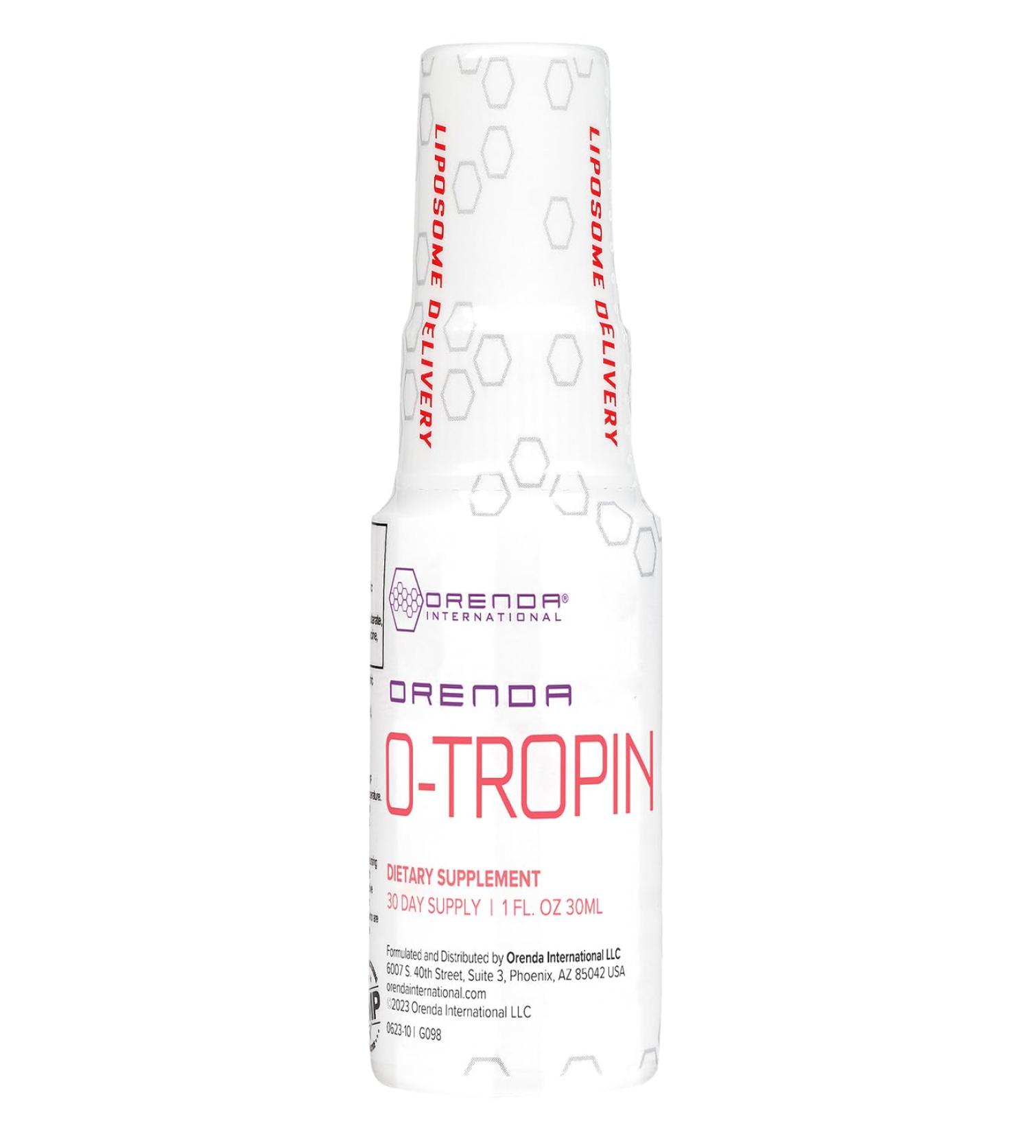 Orenda O-Tropin - Wellness Boost for 30+ with Amino Acids, Botanical Extracts, and Liposomal - Supports Vitality and Sleep with PharmaGABA - 1 fl oz - Buy Online on GoSupps.com