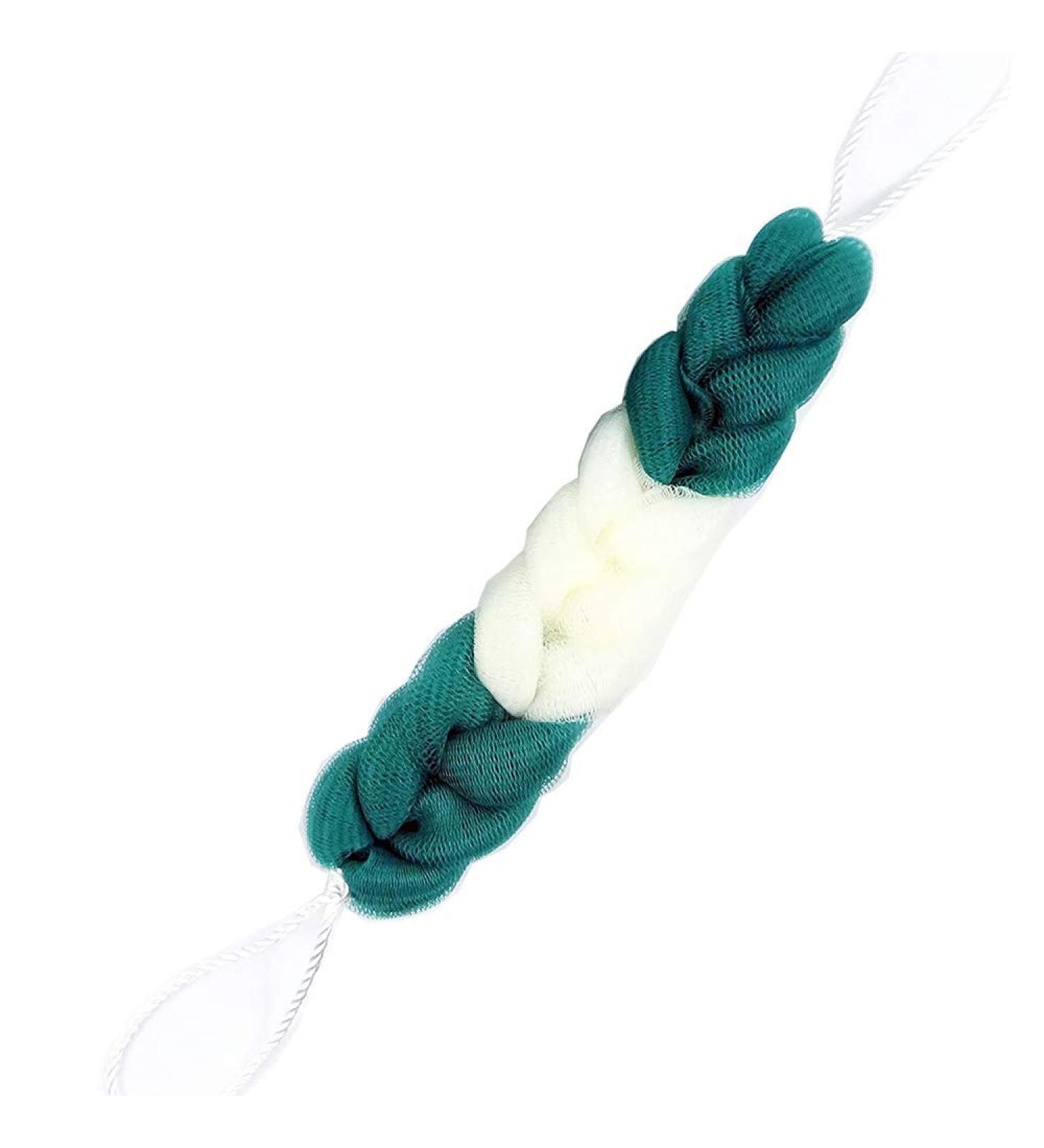 ZONGR Long Bath Loofah - Exfoliating Braided Mesh Back Scrubber Ball - Bule - Buy Online on GoSupps.com