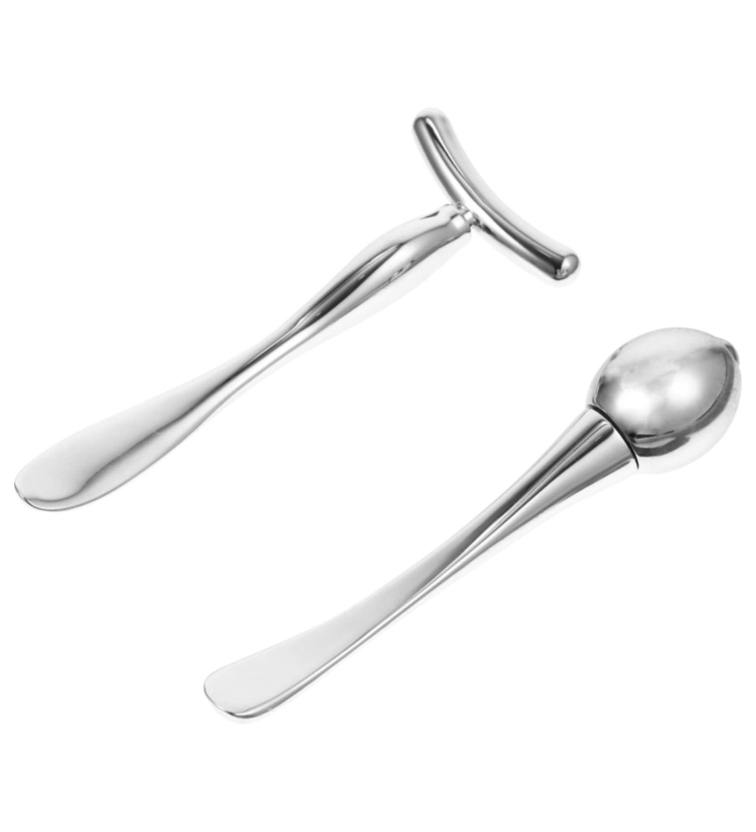  minkissy 2Pcs Face Roller Spatula Masks Spatula Eye Cream Roller Serum Eye Contour Sculptor Guacha Beauty Cream Miss Girl Zinc Alloy - Buy Online on GoSupps.com
