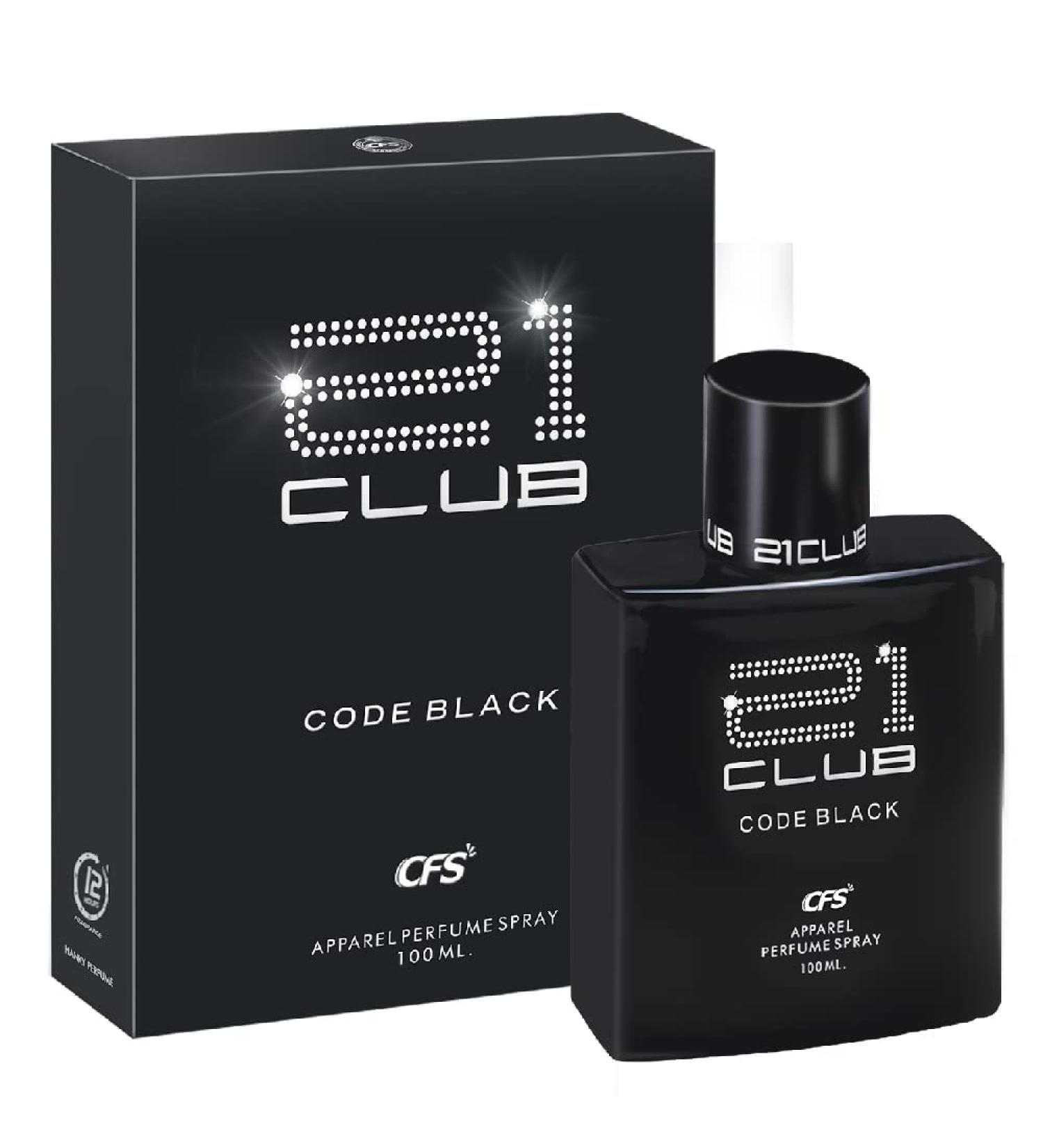 CFS 21 Club Code Black | Eau De Parfum | Long Lasting Unisex | EDP 100ml - Buy Online on GoSupps.com