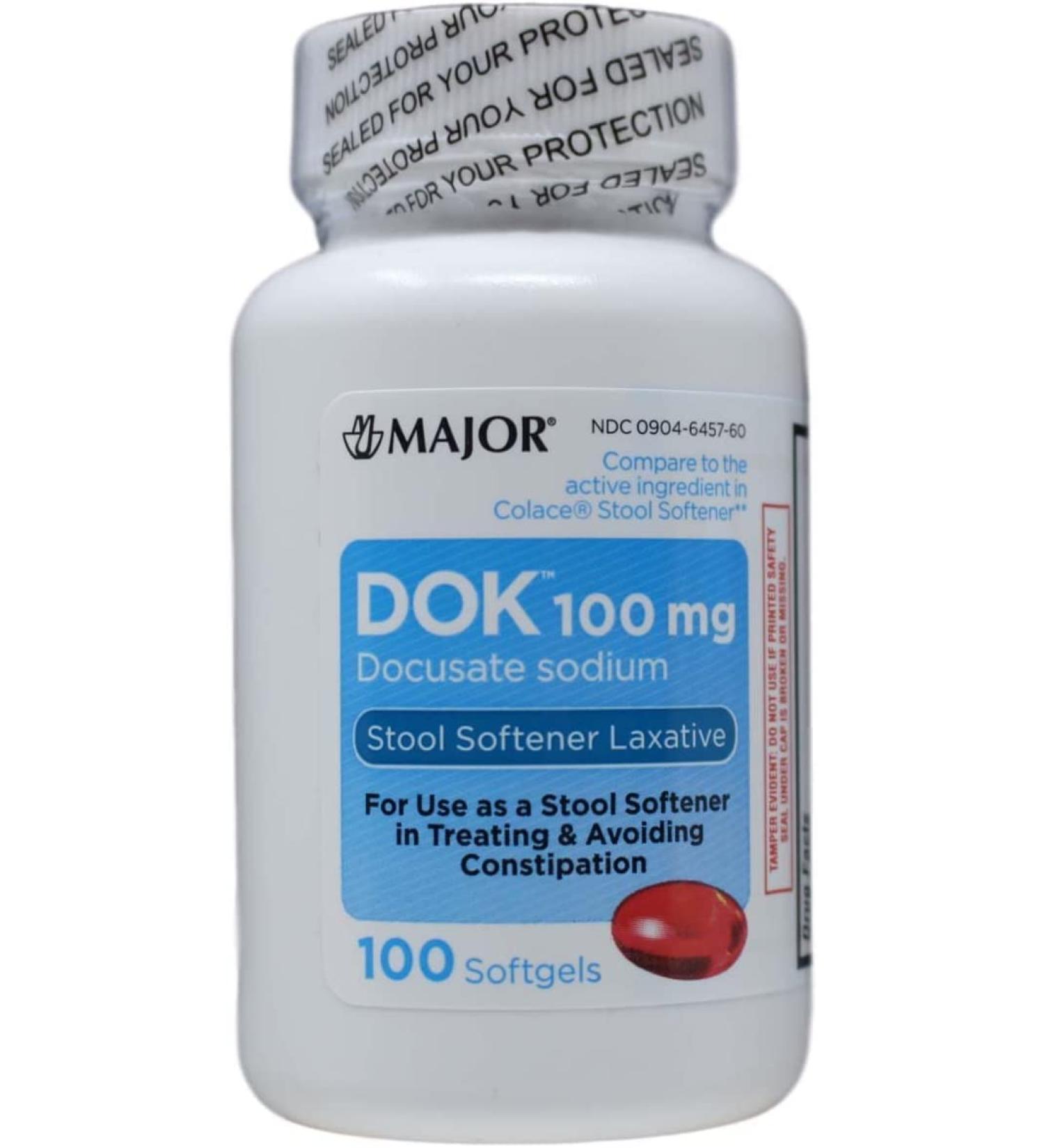 Docusate Sodium Stool Softener - 300 Softgels for Constipation Relief and Easy Evacuation - Buy Online on GoSupps.com