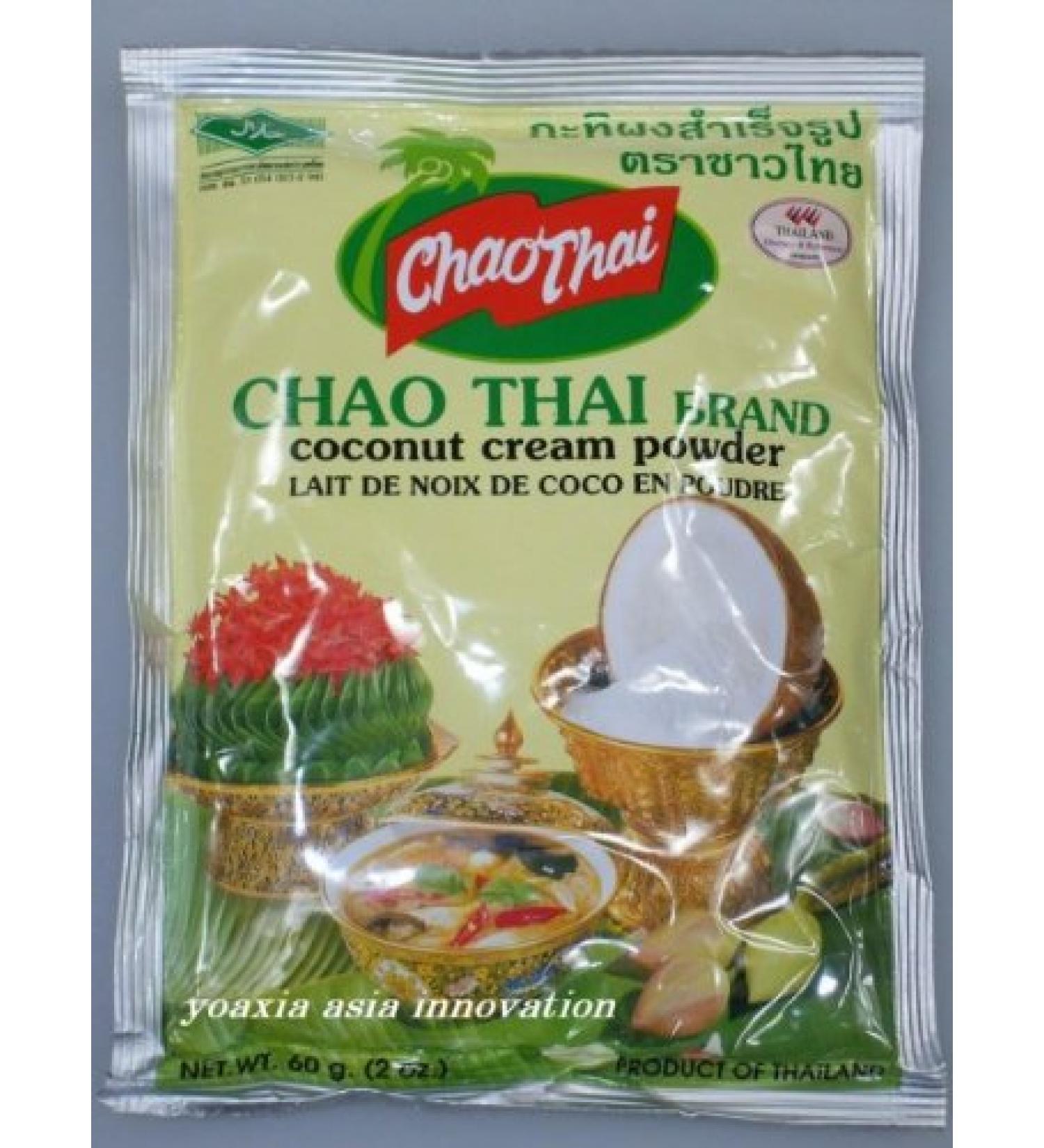 Coconut Cream Powder - Chao Thai - 6 x 2 oz - Product of Thailand