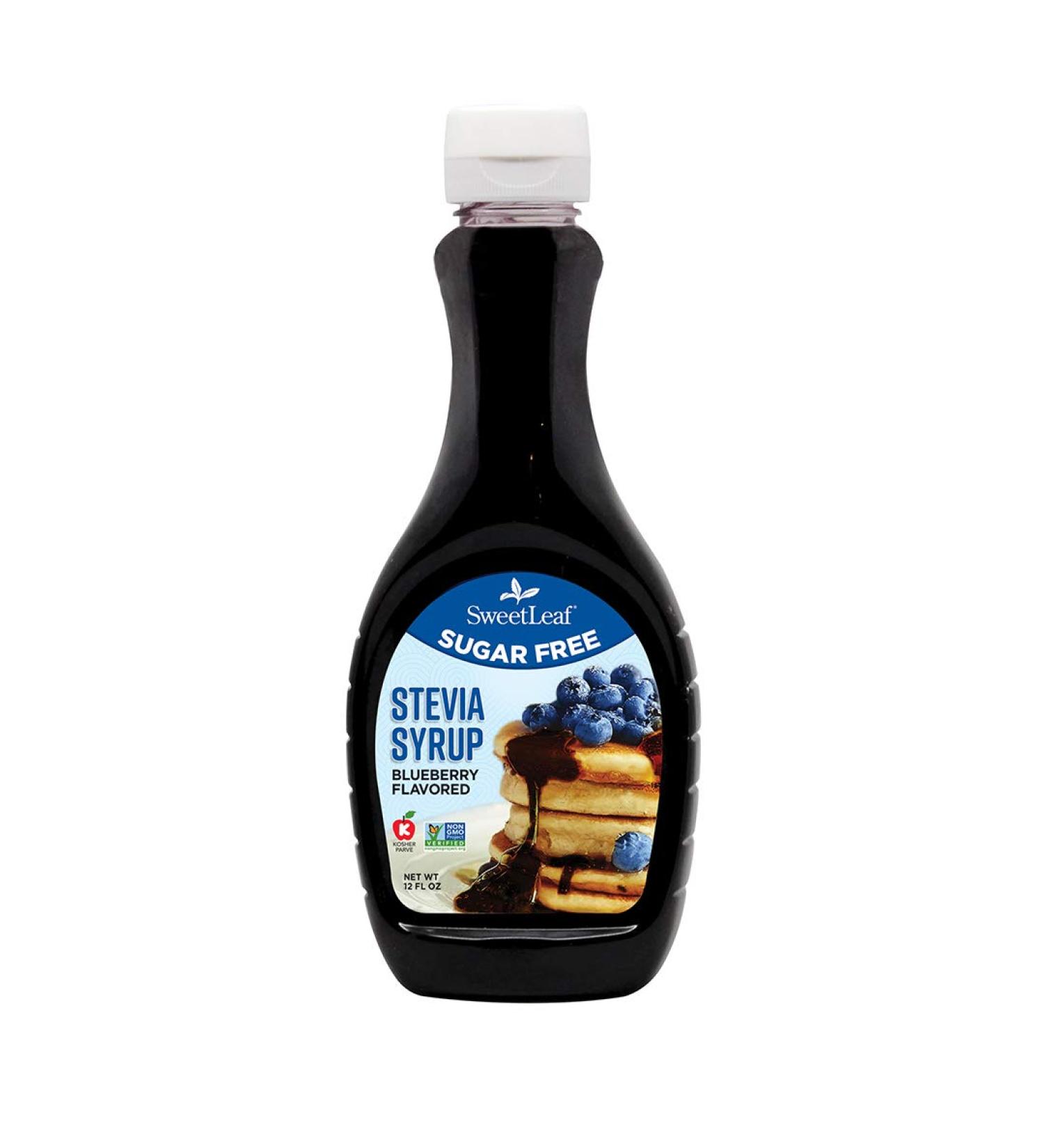 SweetLeaf Blueberry Sugar-Free Stevia Syrup - 12 Ounce Bottle - Buy Online on GoSupps.com