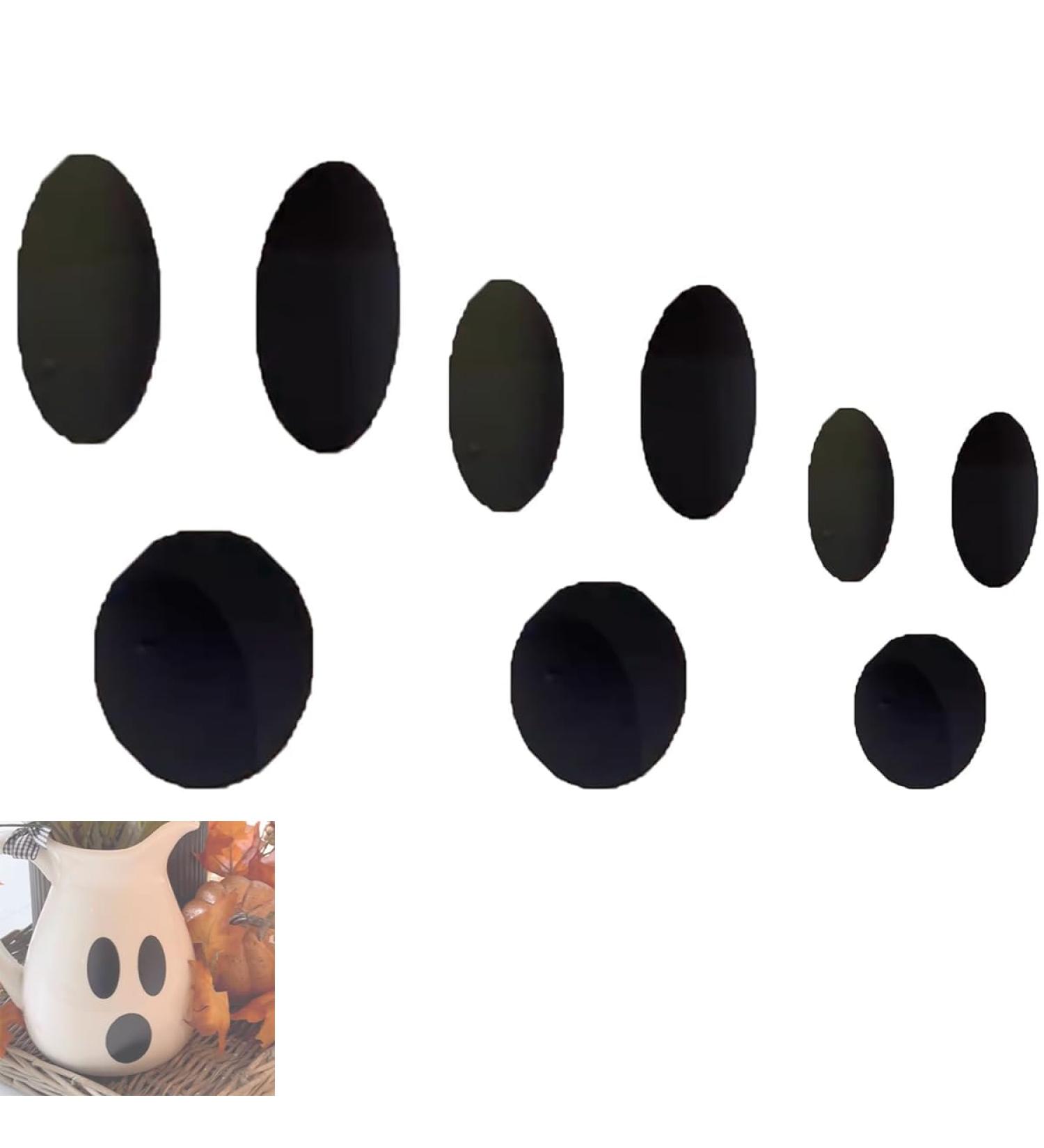Ghost Face Sticker Ghost Face Stickers for Ghost Bucket Decor HalloweenDIY Ghost Face Stickers Cute Ghost Eyes and Mouth Stickers Decal Ghost Stickers for Flower Pot Bowl Bucket (Three pieces) - Buy Online on GoSupps.com
