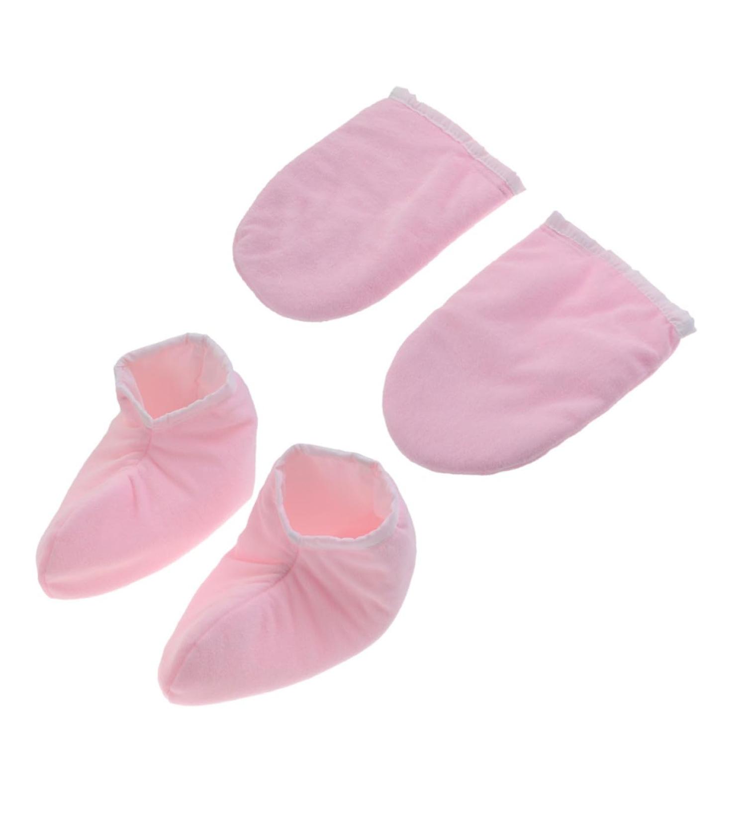 2 paires Isolants Paraffine pour Mains et Mitaines Spa Confortables avec Fermeture Pression Lot Rose - Buy Online on GoSupps.com