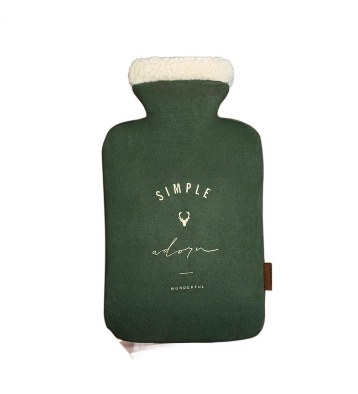Maies Hot Water Bottle Heating Pad Hot Water Bottle Pad Water With Cover Massage Bottle Menstrual Winter Heating Supplies for Foot Warmer Hot Cold Therapy Pain Relief Cramps