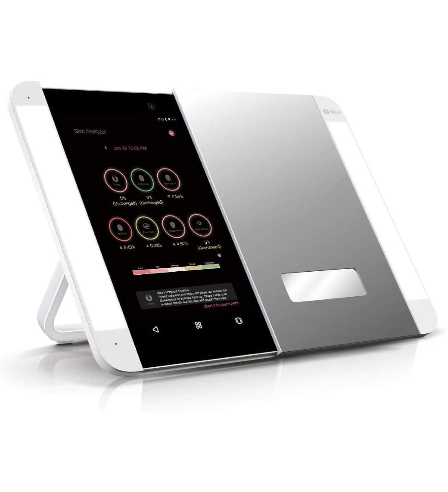 HiMirror Himirror Slide: Smart Makeup Mirror With Skin Detector Smart Beauty Mirror With Led Lights Vanity Mirror With Foldable Stand 1 count