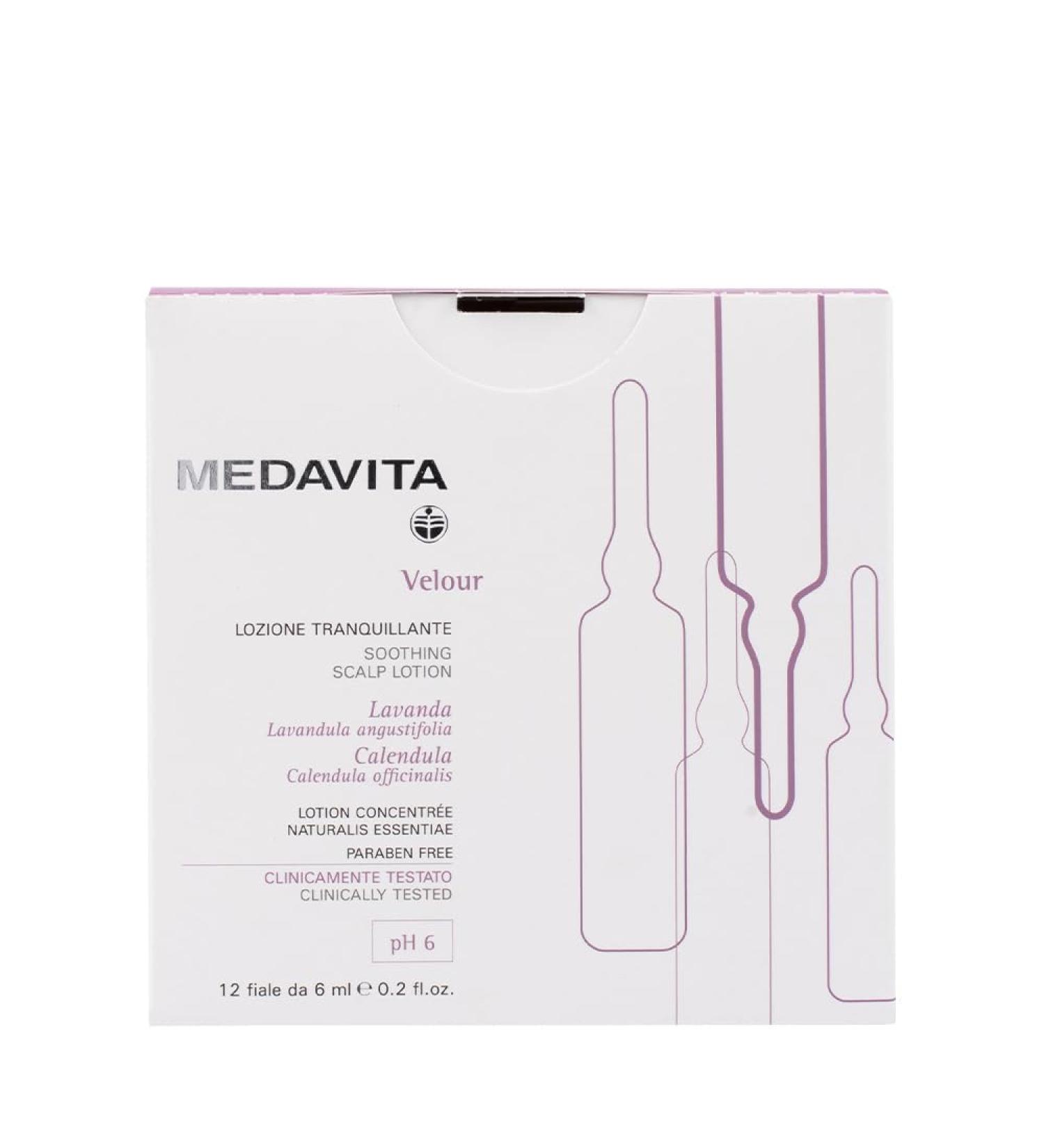 Medavita Cute Velor Soothing Lotion Against Sensitivity pH 6 12x6ml