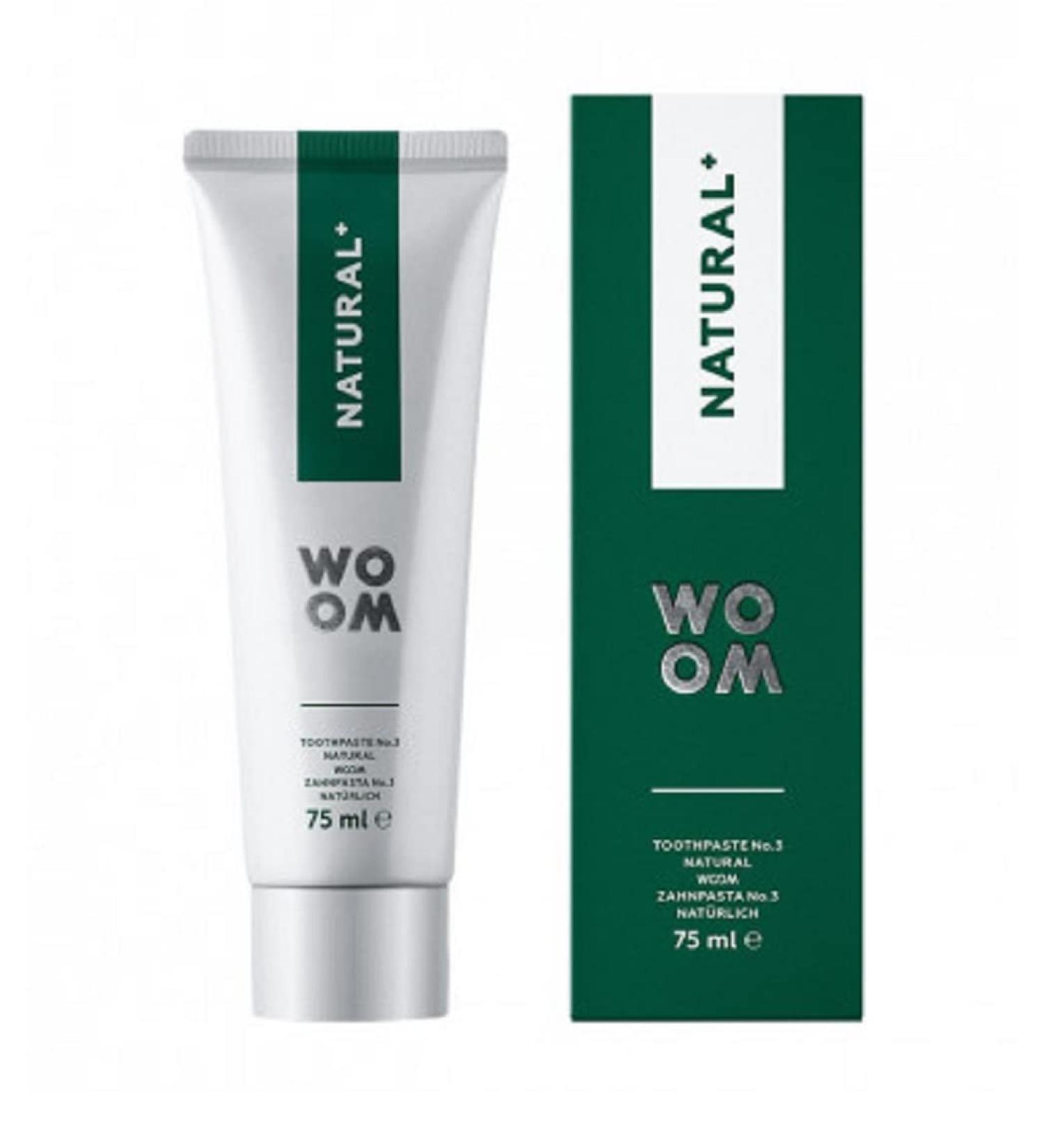 Woom Natural+ Vegan Toothpaste with 98% natural ingredients 75 ml