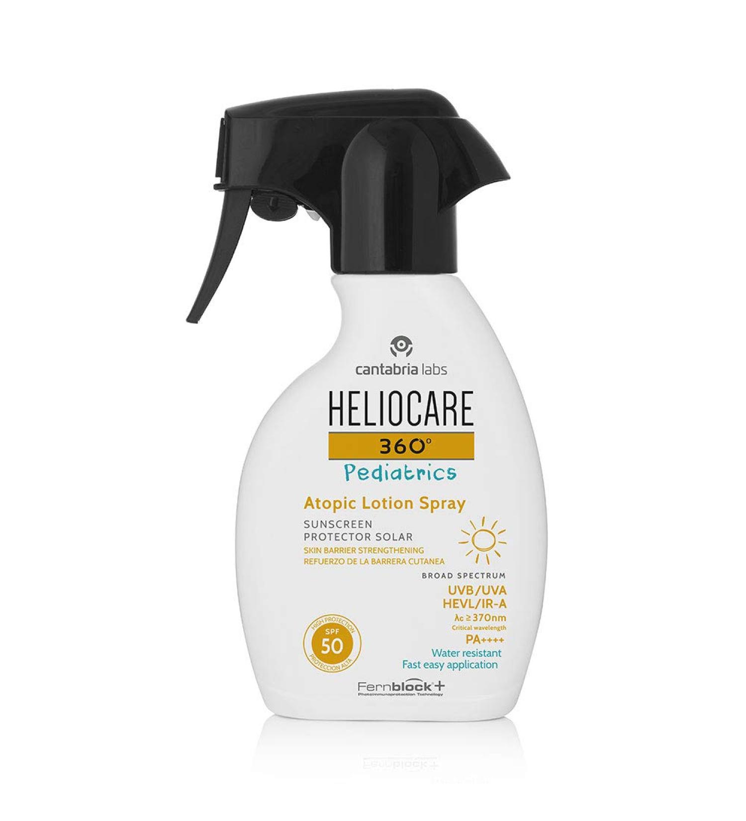 HELIOCARE 360 Pediatrics Atopic Lotion Spray - Solar for children and babies Spf50