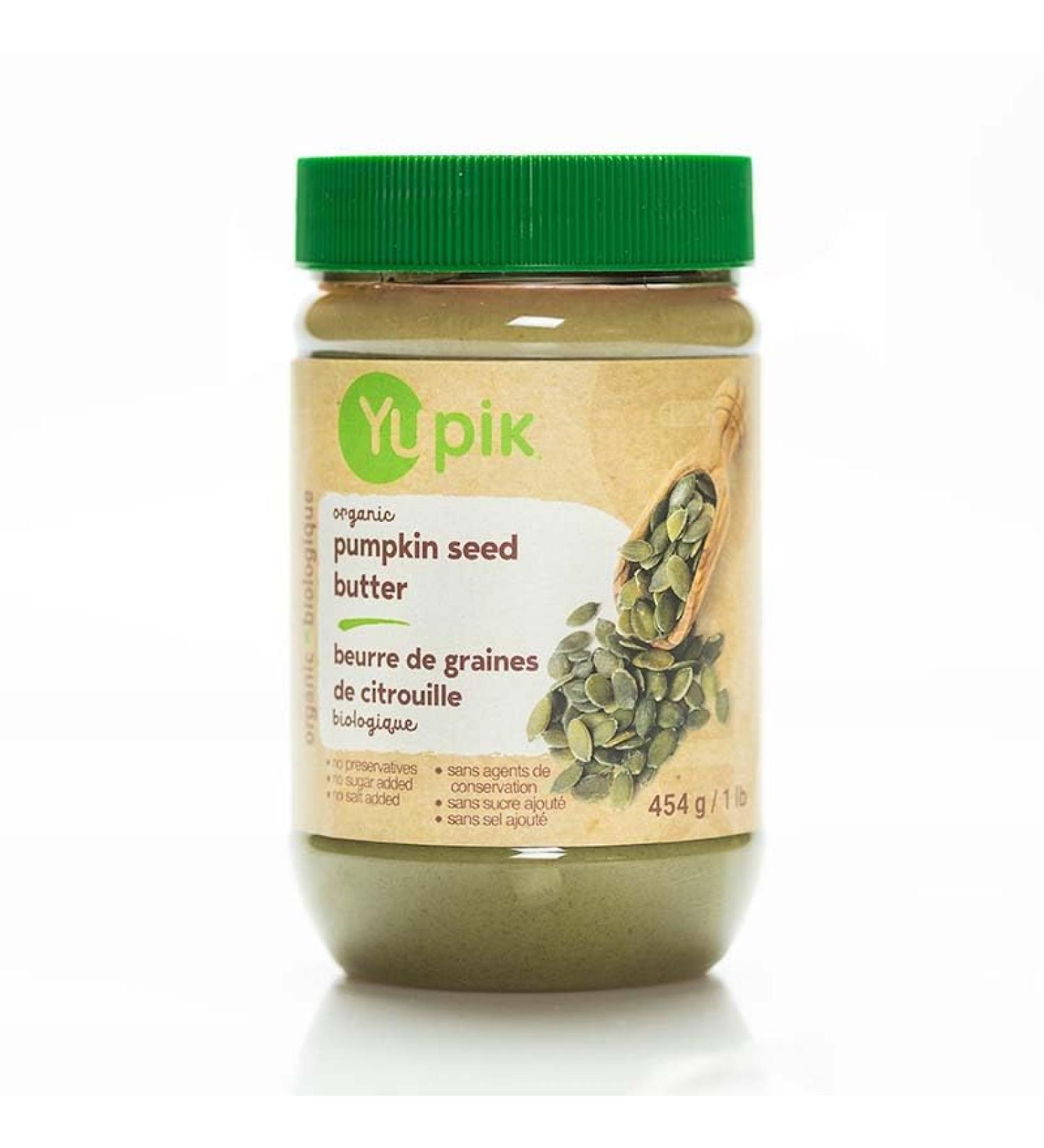Yupik Organic Pumpkin Seed Butter 454 g Kosher Gluten-Free Non-GMO All Natural Creamy Seed Butter Only Pumpkin Seeds No Added Sugar No Additives Smooth Spread Ideal for Snacks & Recipes - Buy Online on GoSupps.com