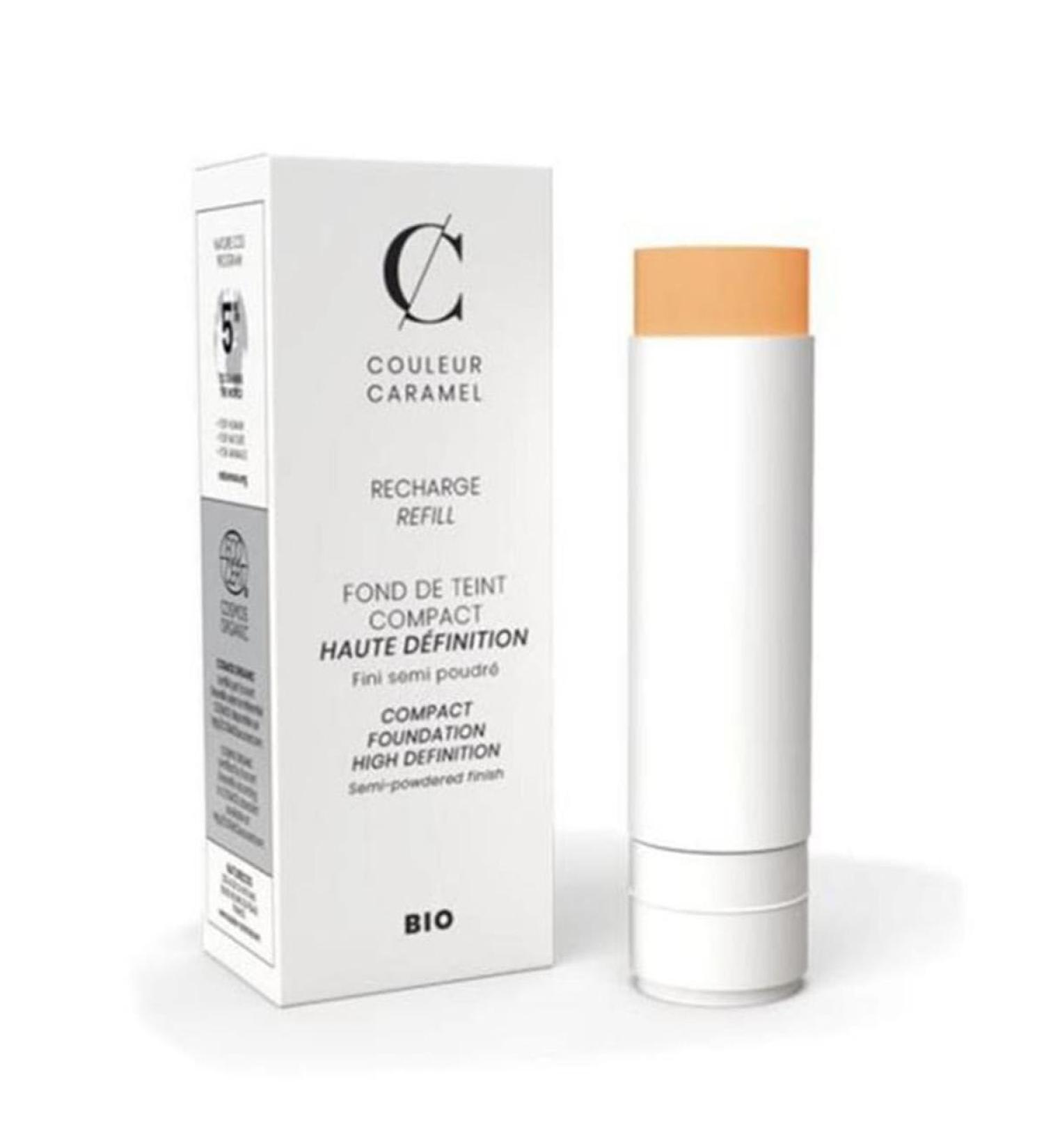 Couleur Caramel - Organic High Definition Compact Foundation Refill (14- Beige Heathered)