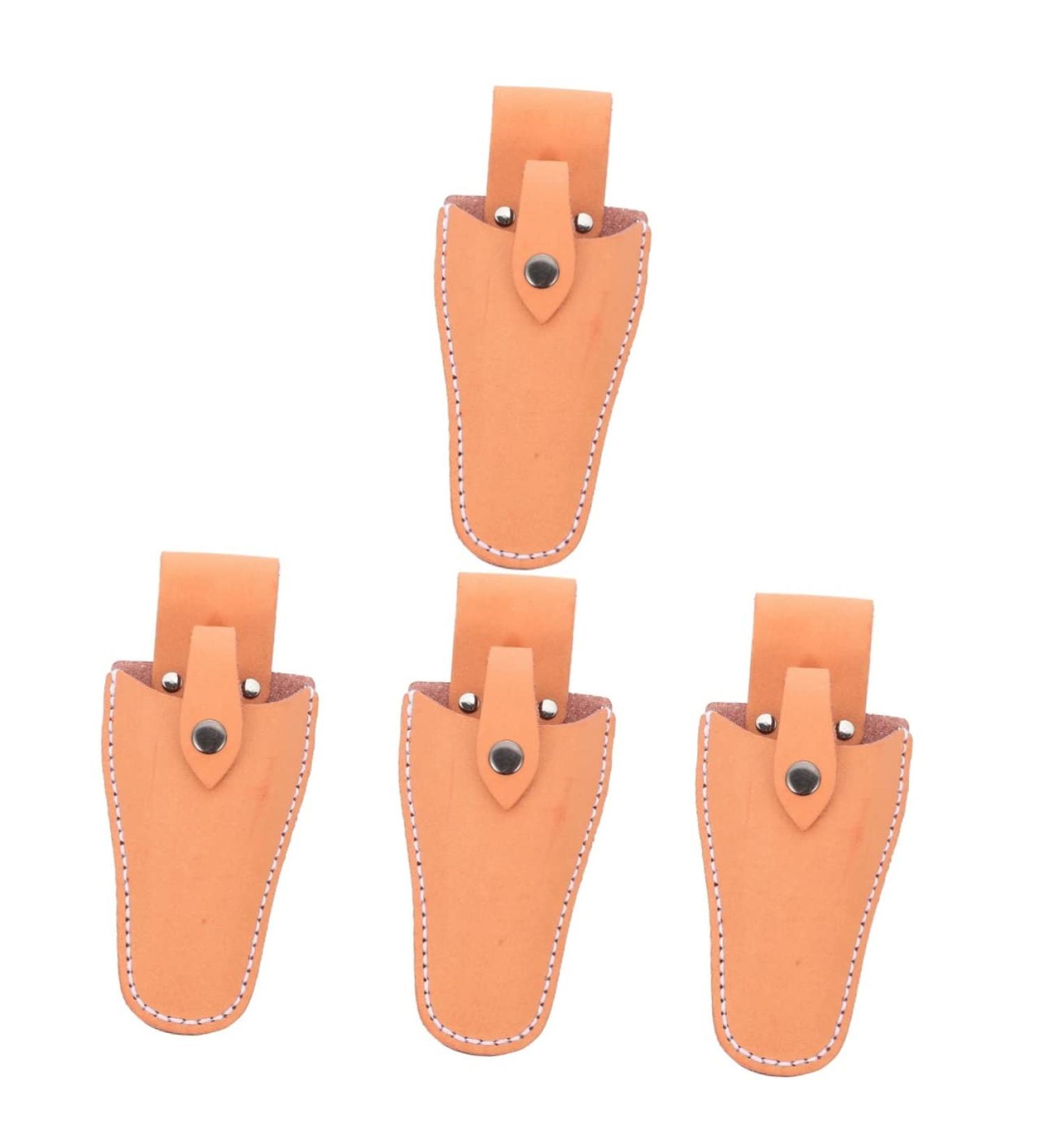 Minkissy 3-Piece Garden Shears Belt Bag | Leather Scissors Holster for Hairdressing & Gardening Tools | Durable & Stylish Tool Cover | 21x9.5x5cm - Buy Online on GoSupps.com