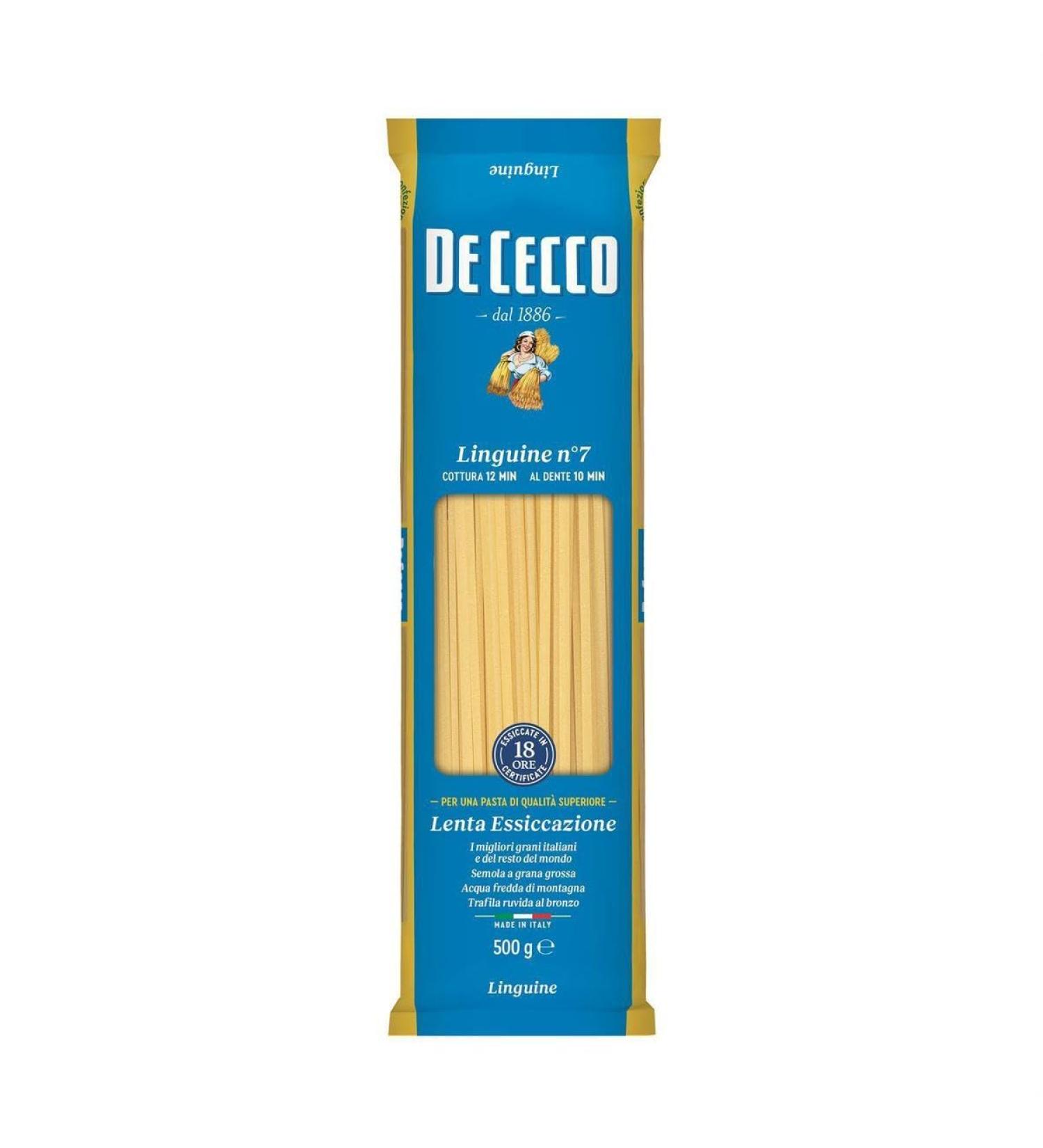 G n rique De Cecco De Cecco Linguine Pasta No. 7 500 g - 500 g - Pack of 4 - Sold as a Lot