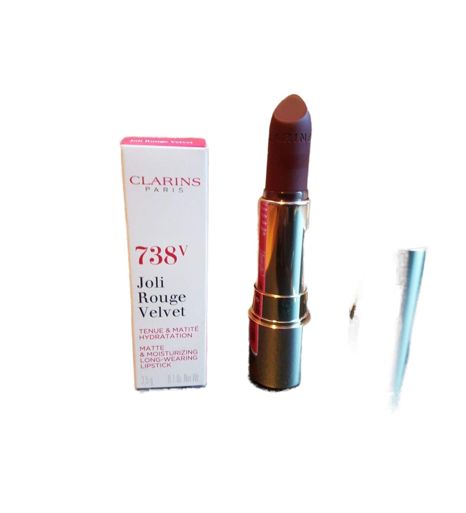  Clarins Clarins Pretty Long Lasting Moisturizing Matte Lipstick #738V Royal Plum 3.5g - Buy Online on GoSupps.com