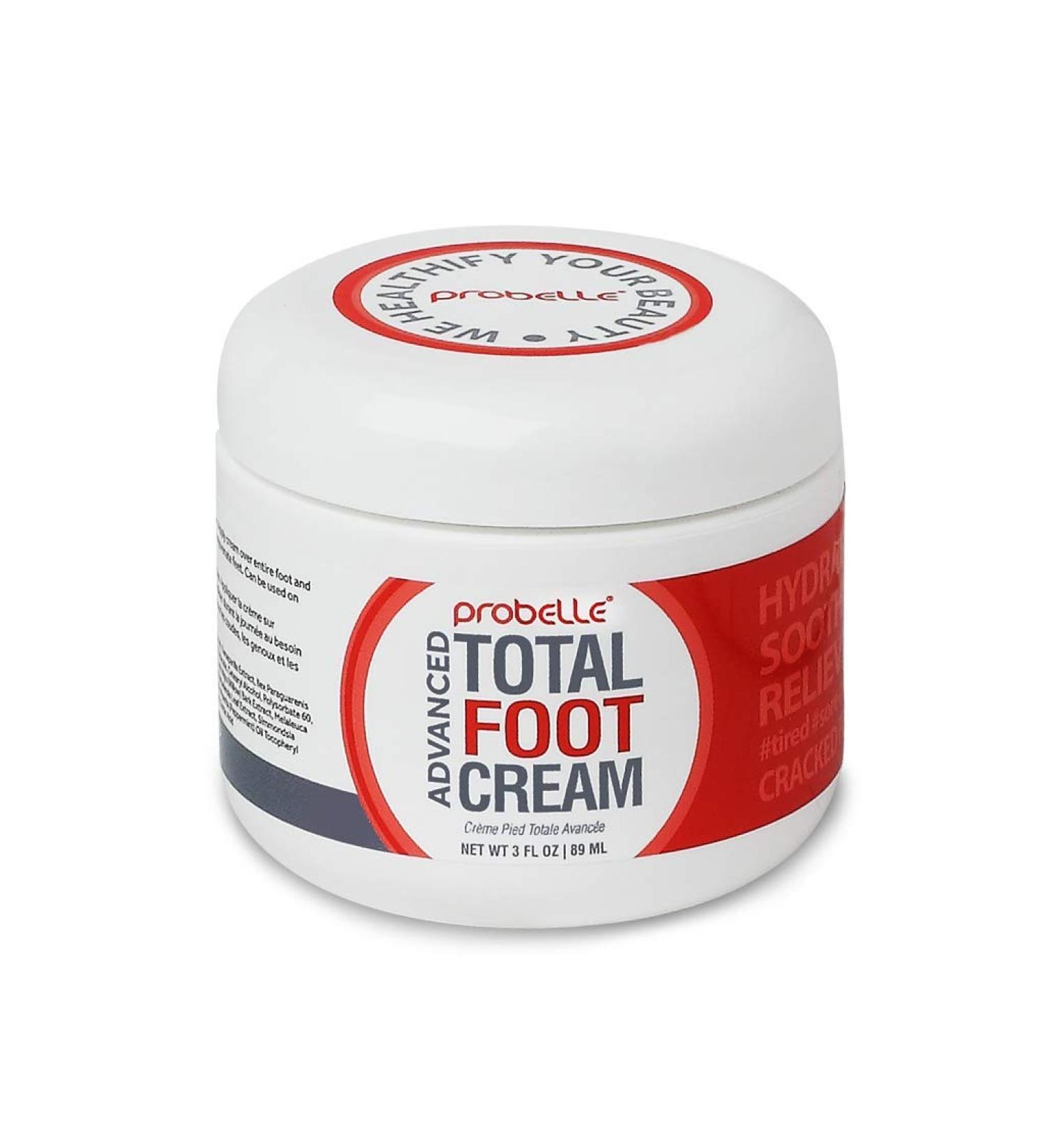 Probelle Advanced Total Foot Cream - Soothes, Hydrates, and Rejuvenates Rough, Dry, Cracked, and Sore Feet - 3 Ounces - Buy Online on GoSupps.com