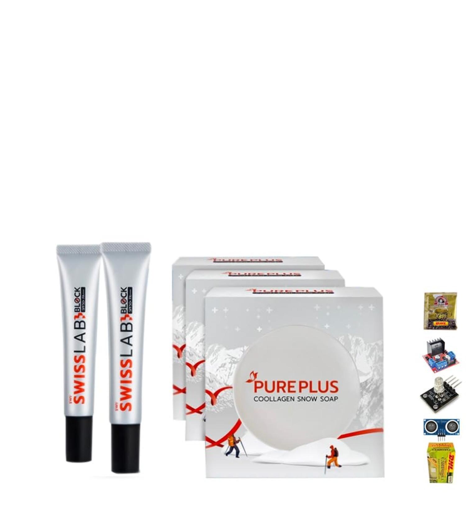 Swiss Lab Nature Sunscreen & Collagen Soap Set - Ultimate Skin Moisture & Nourishment | Beautygoodshop - Free Beauty Gifts Worldwide - Buy Online on GoSupps.com