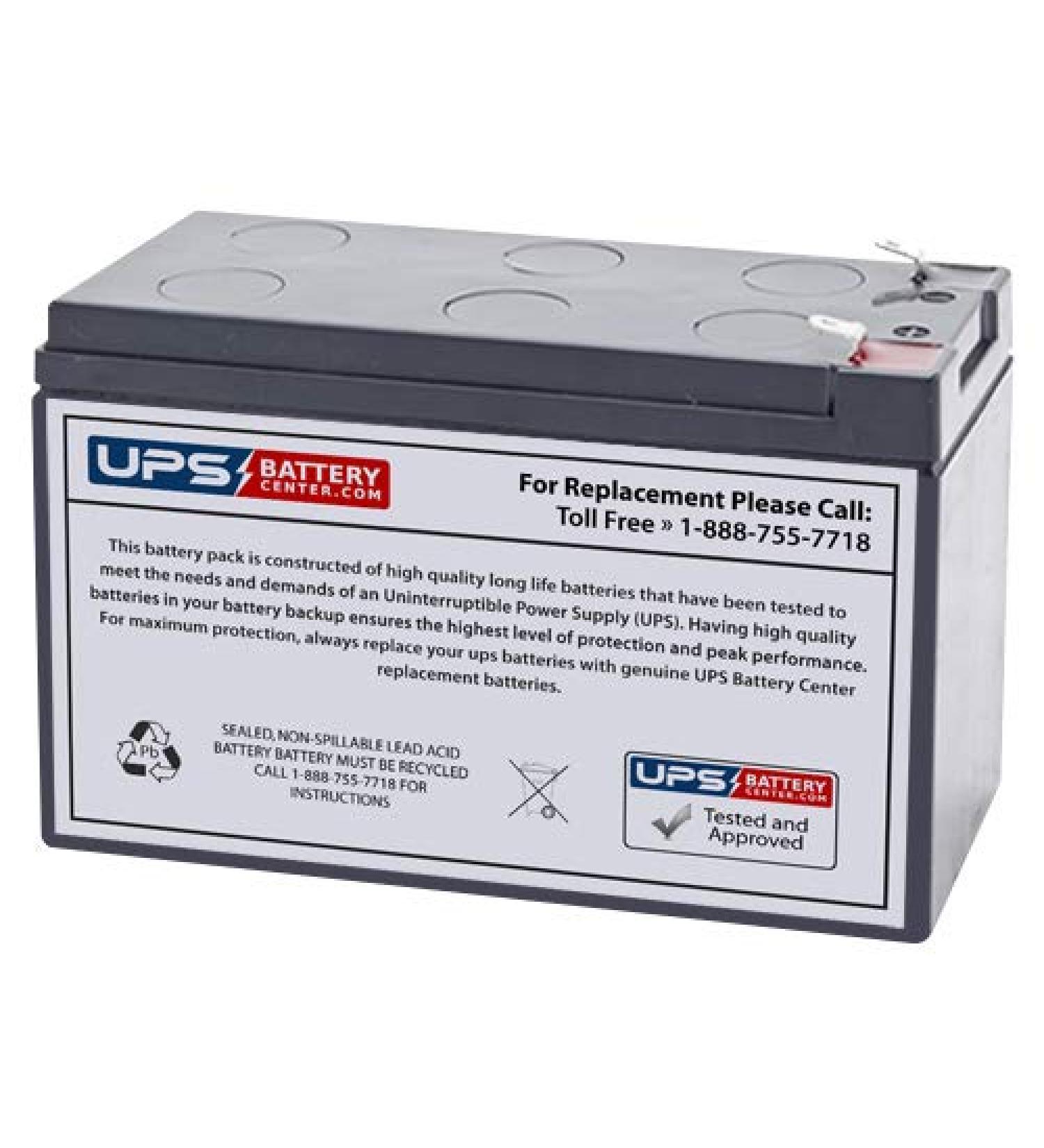 12V 9Ah Sealed Lead Acid Replacement Battery for Tripp Lite OmniSmart 1000VA LCD OMNI1000LCD by UPSBatteryCenter