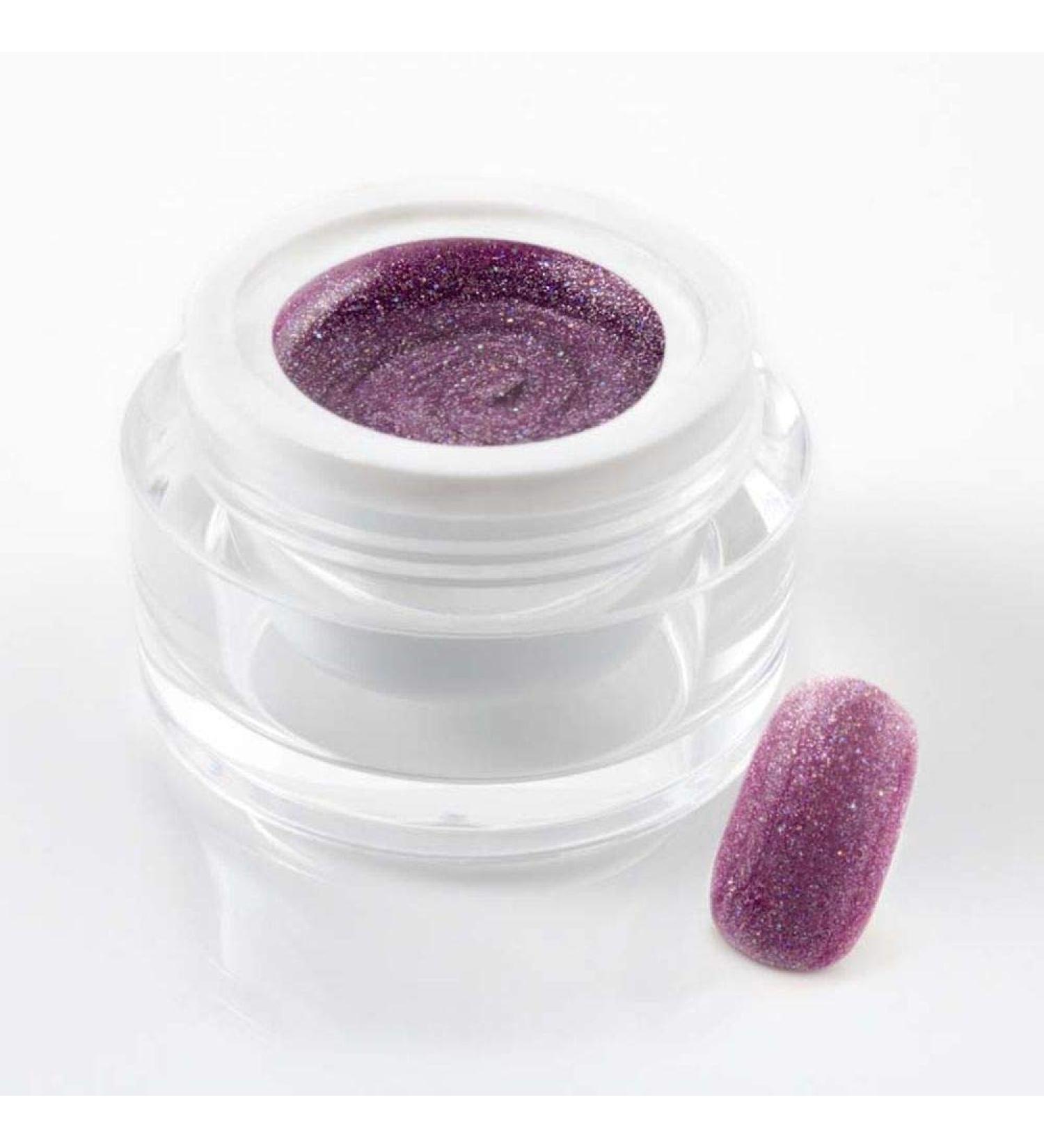 ml exclusive UV color gel/colour gel/glitter gel - in Glitter Mauve