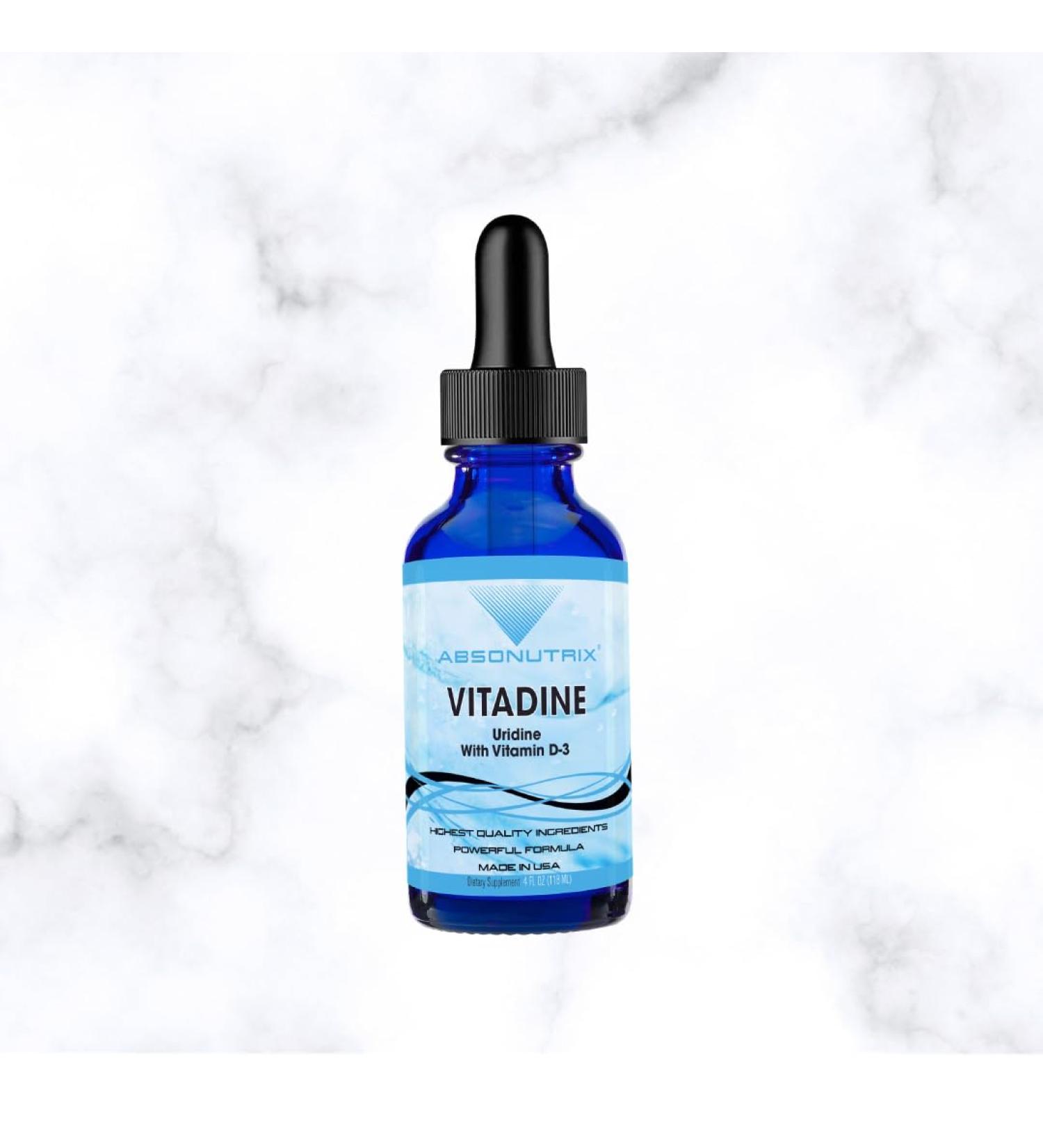 Absonutrix Vitadine 343 mg 4 FL OZ Liquid 302 Servings Made in USA Plant-Based Ingredients Echinacea Extract Vitamin D3 Gluten-Free - Buy Online on GoSupps.com