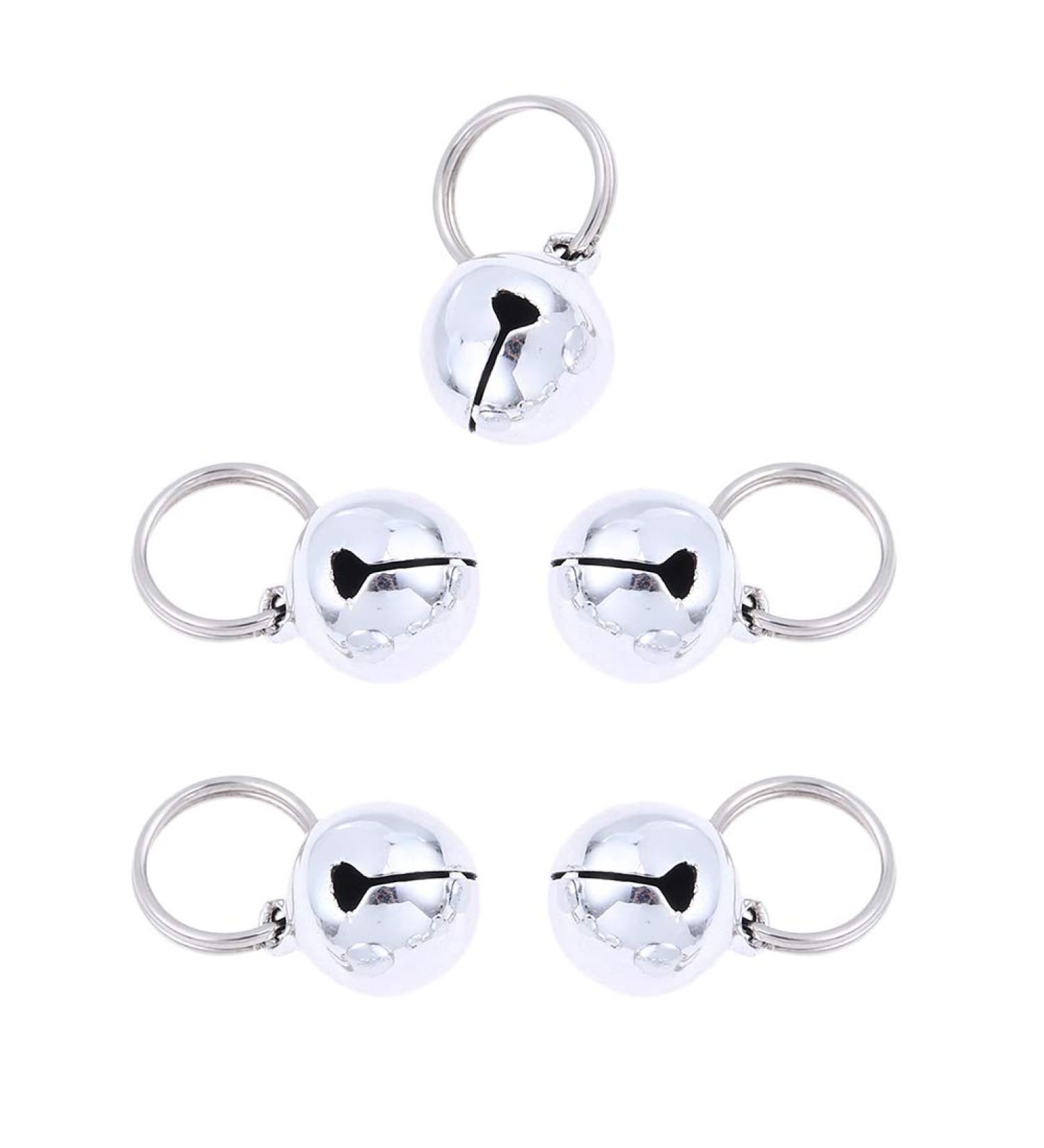 POPETPOP 5pcs Dog Cat Bells Dog Charm Bells with Key Rings Save Birds Wildlife for Collars Necklace Pendant Accessories - Buy Online on GoSupps.com