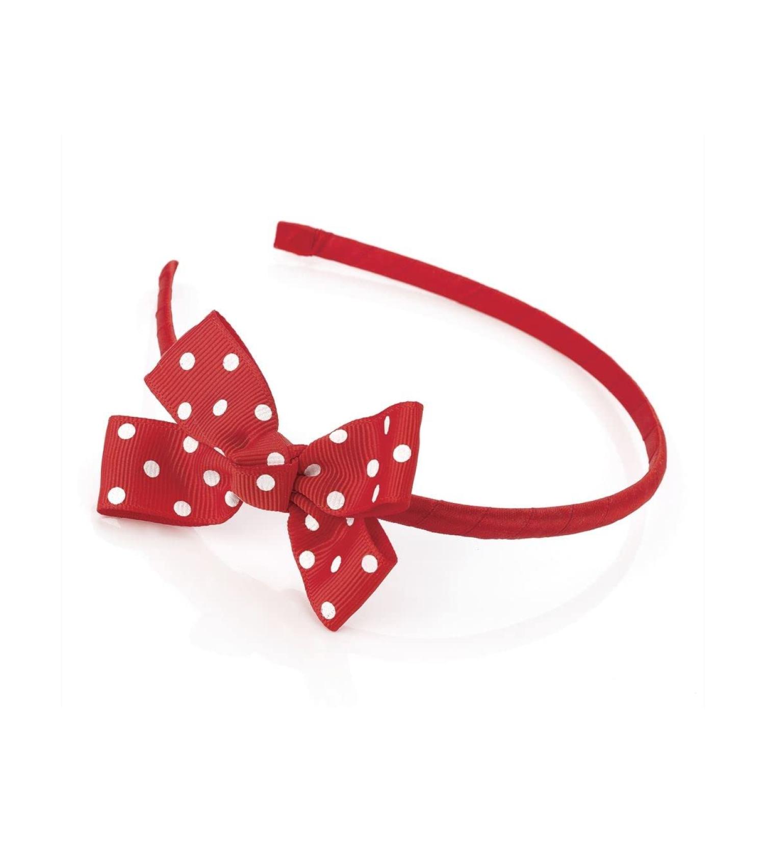 Girls Red Dots Plastic Headband | Hair Accessories for Women & Girls | Glitz4Girlz - Buy Online on GoSupps.com