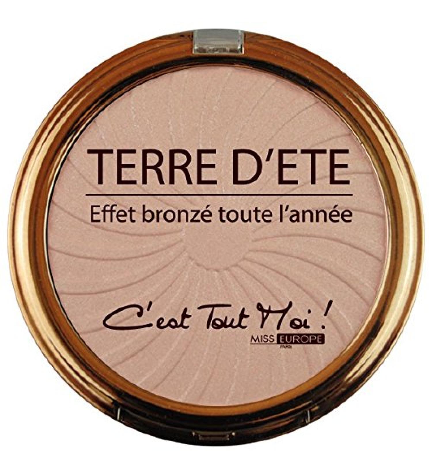 Sun powder make-up compact color tanned complexion Pastel iridescent 12 Gr