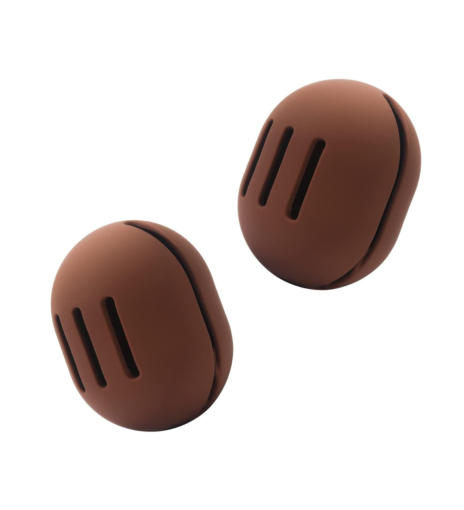 FERYES 2 PCS Makeup Sponge Holder - Silicone Beauty Blender Case for Travel | Brown Makeup Sponge Storage - Buy Online on GoSupps.com