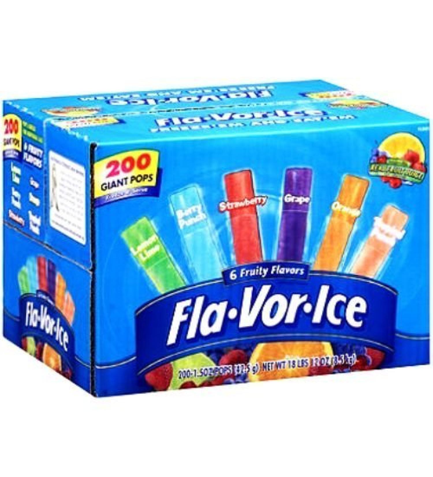 Flavor Ice Assorted Freezer Pops , 200 CT