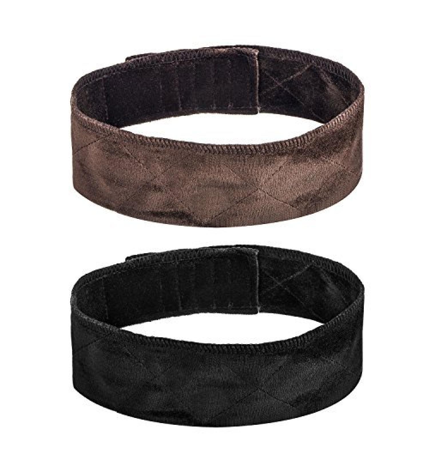 2 Pack Adjustable Velvet Wig Bands - Black and Brown - Buy Online on GoSupps.com