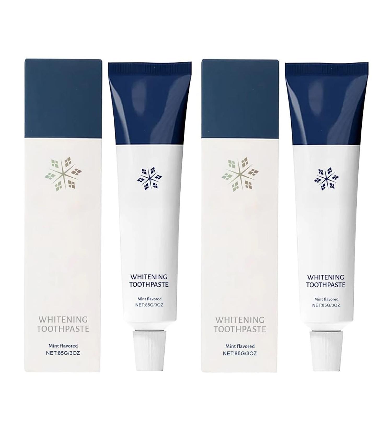 Mint Toothpaste: Gentle Cleaning Stain & Yellow Teeth Removal Fights Bad Breath Daily Teeth Care(2PCS) - Buy Online on GoSupps.com