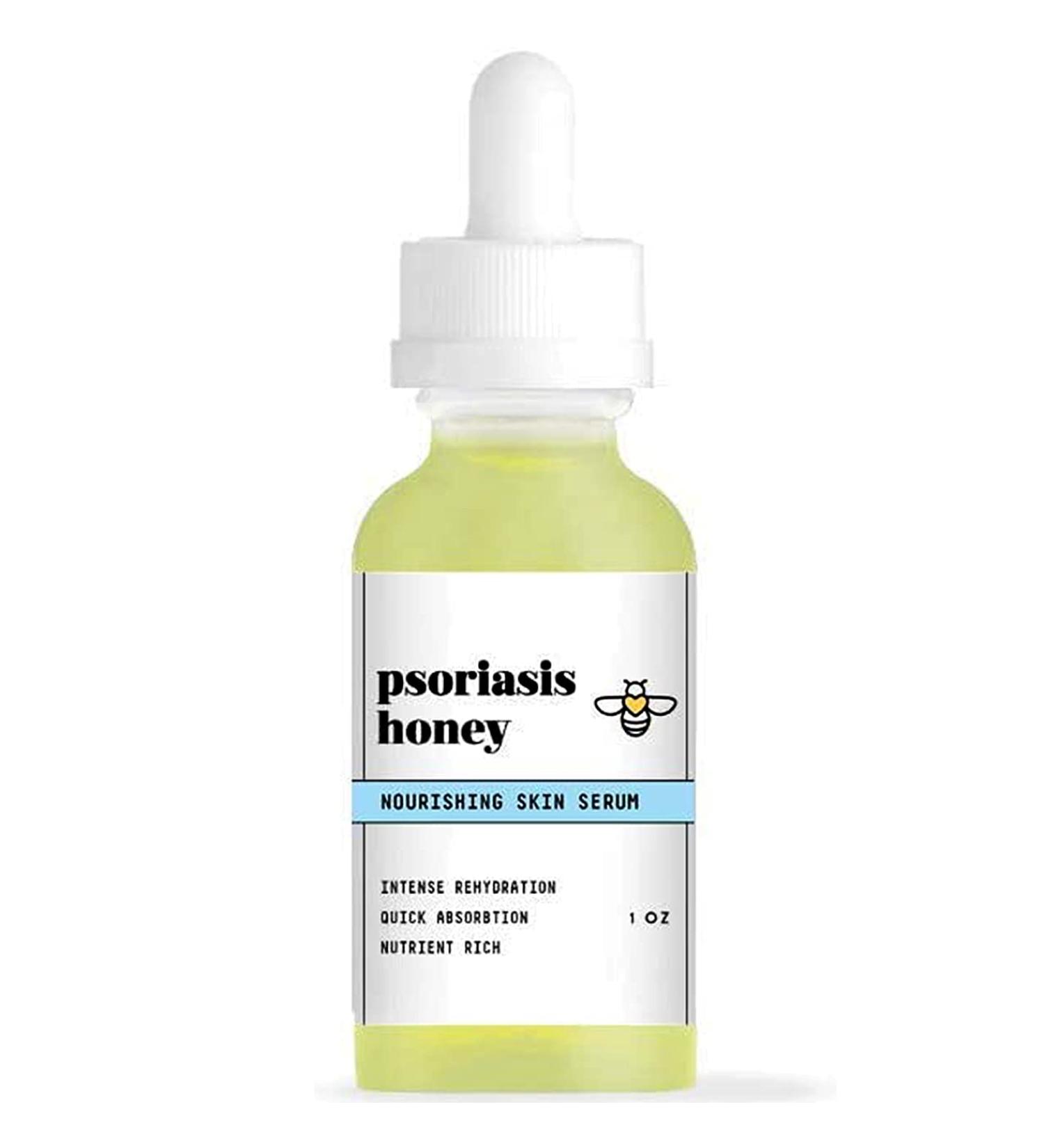 Psoriasis Honey Nourishing Scalp and Skin Serum with Jojoba Oil and Lavender Essential Oils - 1oz - Buy Online on GoSupps.com