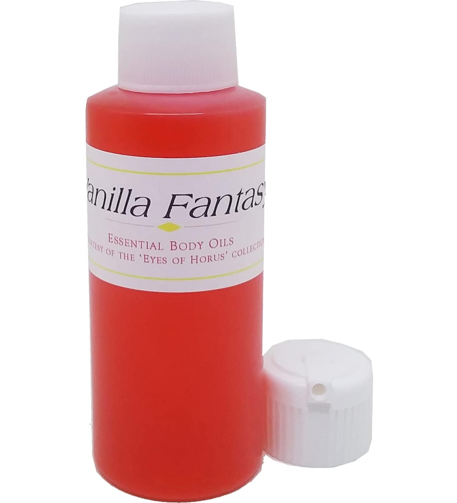 Vanilla Fantasy Scented Body Oil Fragrance Flip Cap - Red - 2 oz. - ID#23650 2 Fl Oz (Pack of 1)