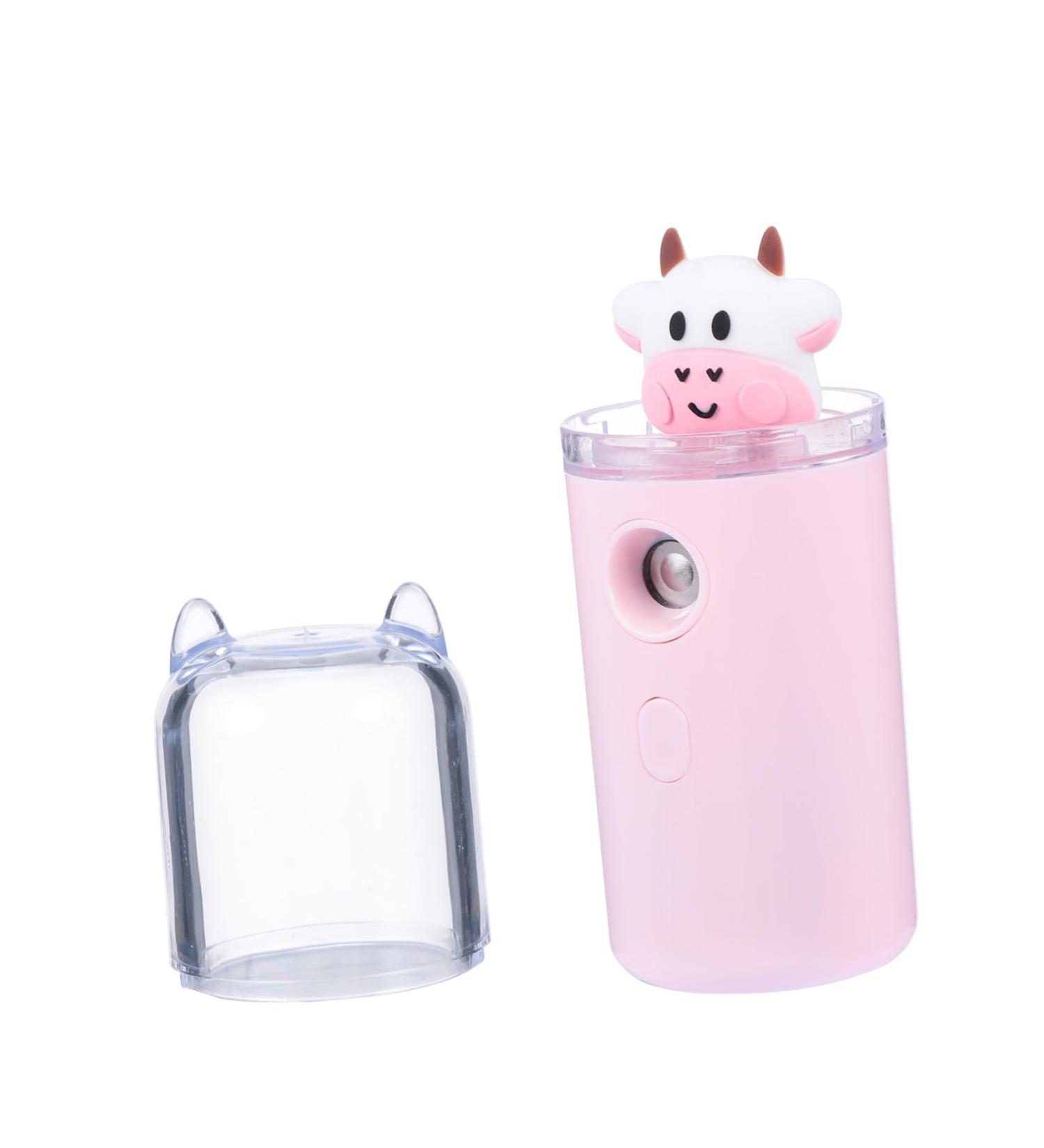 FOMIYES Moisturizer Air Diffuser Skin Care Humidifier Mini Cartoon Humidifier Office Makeup Handheld 3.8x3.8x10.8cm Pink - Buy Online on GoSupps.com