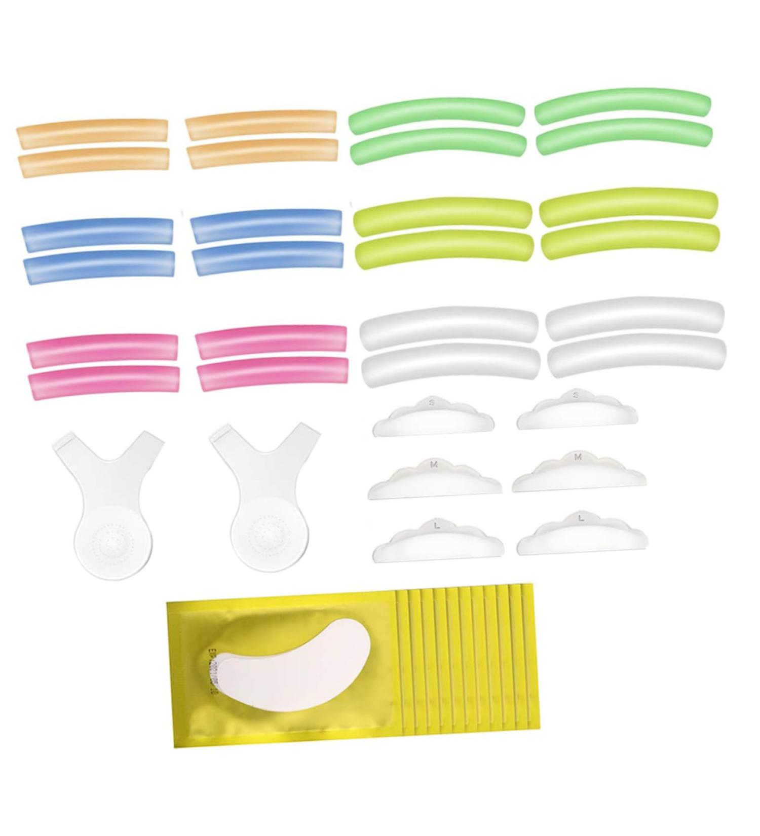 minkissy 1set Eyelash Mat Suit False Eyelash Permanent Pad Lash Lift Rods Makeup Beauty Tool Eyelash Silicone Pad Eyelash Perming Pad Silicone Tool Lash Lift Brush Plastic Extend Curly - Buy Online on GoSupps.com