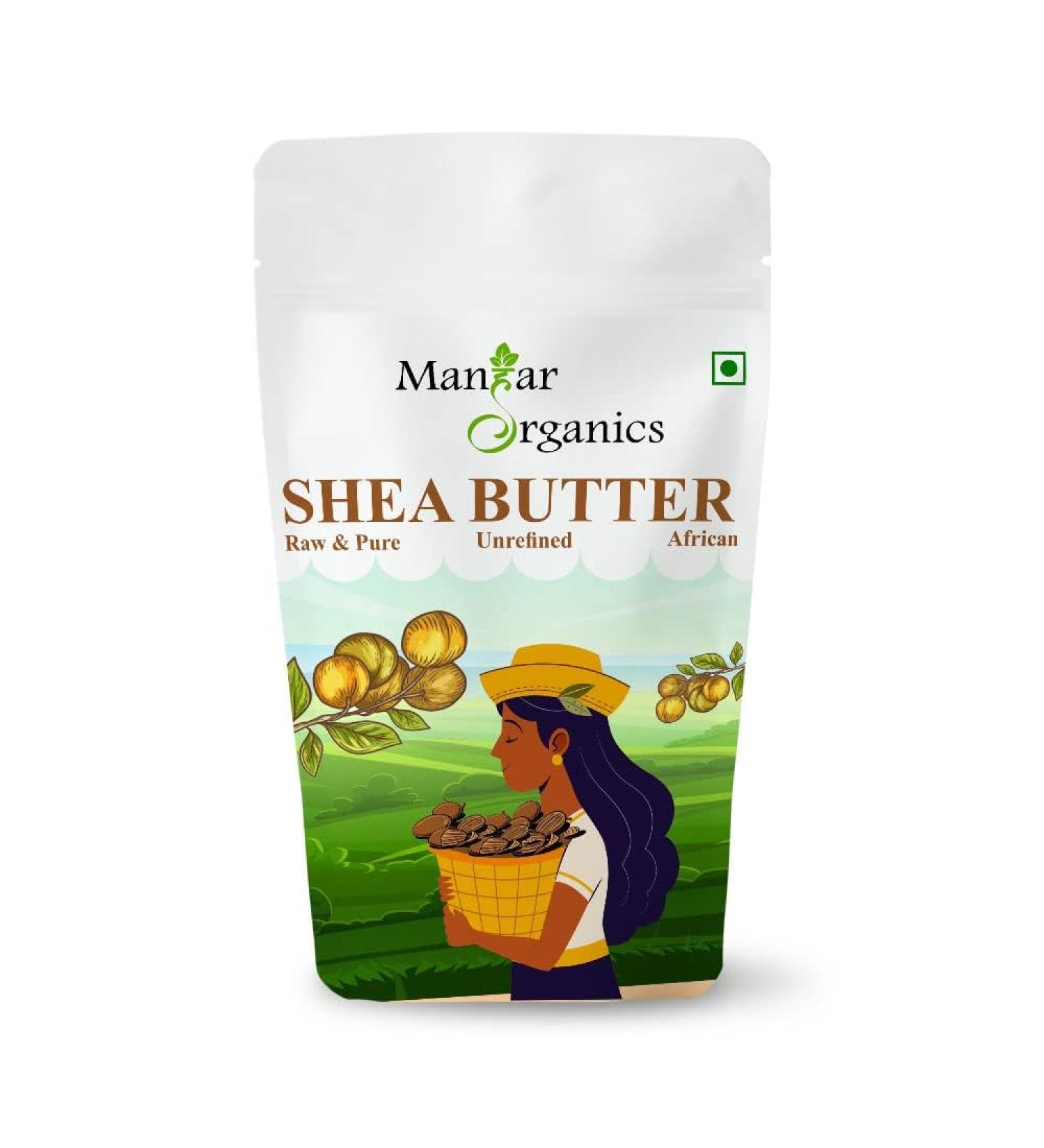 PRZX African Shea Butter 100g | Raw & Unrefined Organic Body Butter | Multi-Purpose Skin & Hair Moisturizer | Suitable for All Skin Types