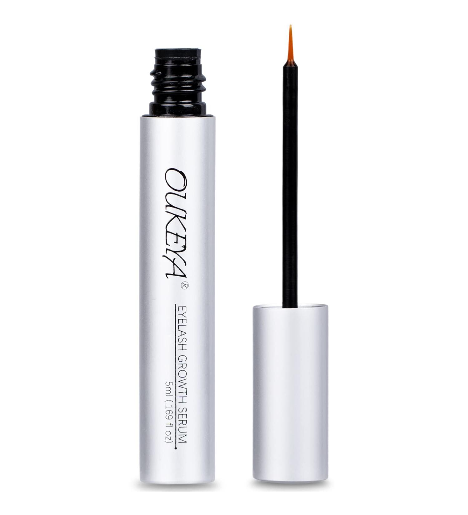 OUKEYA Eyelash Growth Serum - Longer Thicker Lashes & Brows, Hypoallergenic Formula, Safe & Non-Irritating | 1-Pack - Buy Online on GoSupps.com