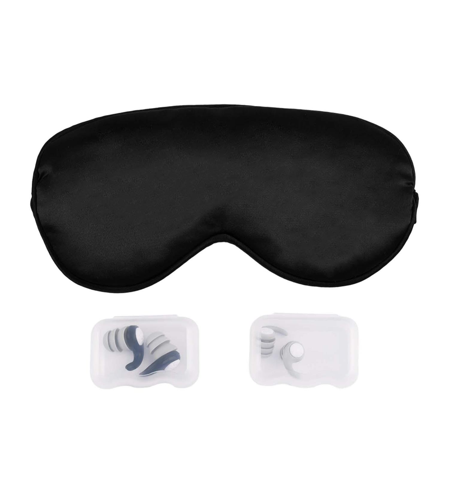CALIDAKA Ear Plugs for Sleeping - Noise Cancelling Silicone Earplugs & Soft Eye Mask Set - Reusable Comfortable Earplugs for Nap Yoga & Travel (Black - Buy Online on GoSupps.com