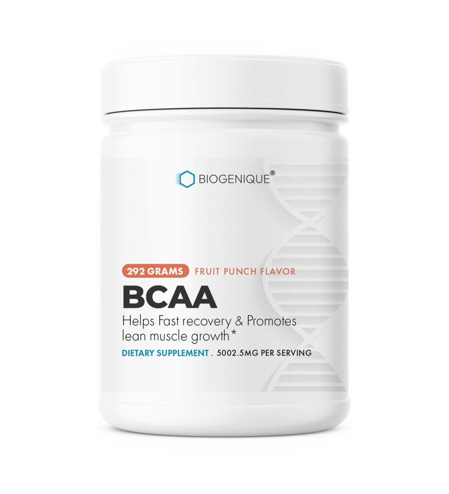 BCAA Powder Fruit Punch - Post Workout Muscle Recovery & Tissue Support | 4g BCAAs 2:1:1 | Vegan Non-GMO Gluten Free | Made in USA - Buy Online on GoSupps.com