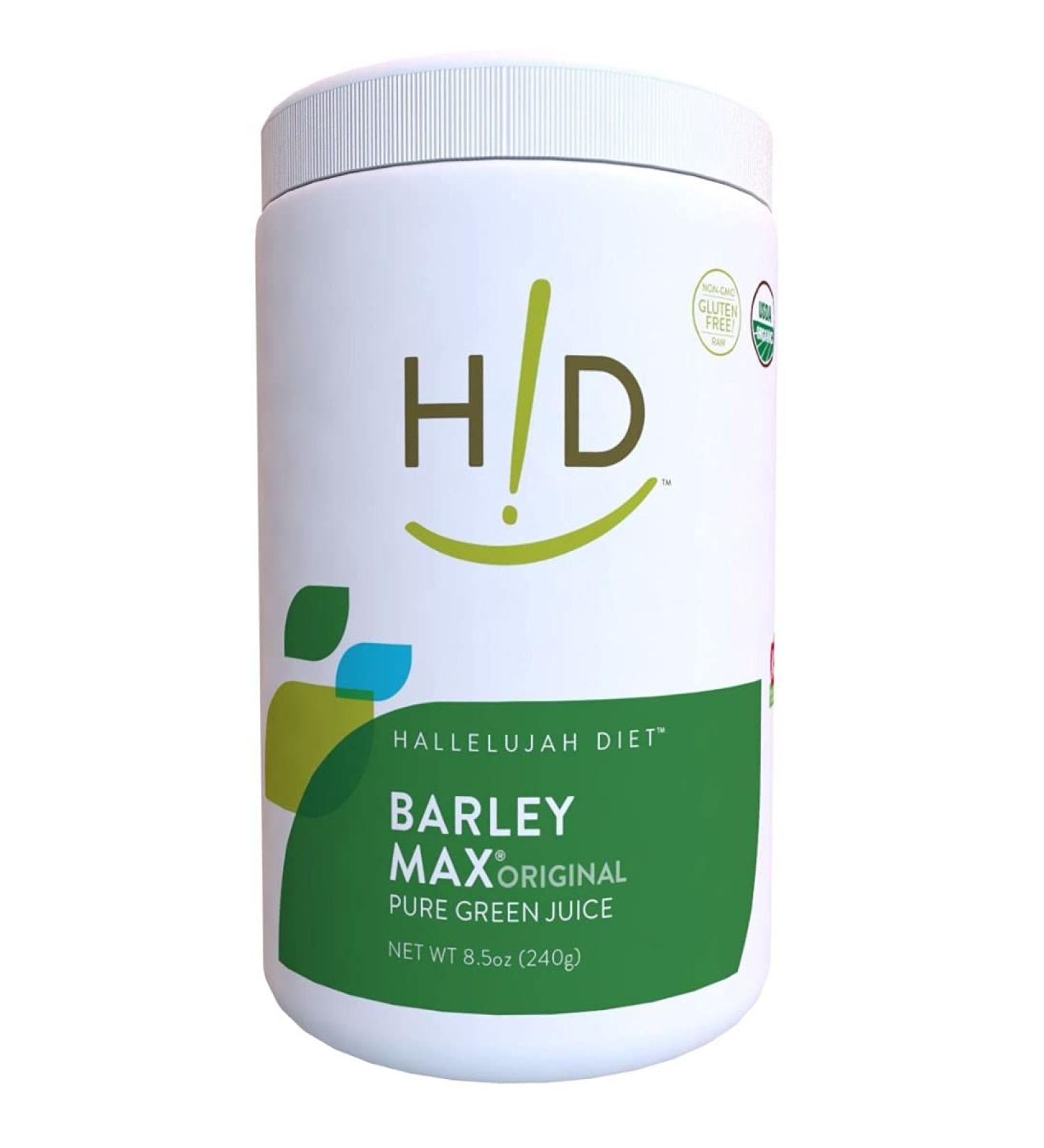 Hallelujah Diet Organic BarleyMax - Barley Grass Juice and Alfalfa Juice Powder  Vegan Formula  Plant-Based Dietary Supplement  Health Food Products  Original  120 Servings  8.5 Ounce Bottle - Buy Online on GoSupps.com
