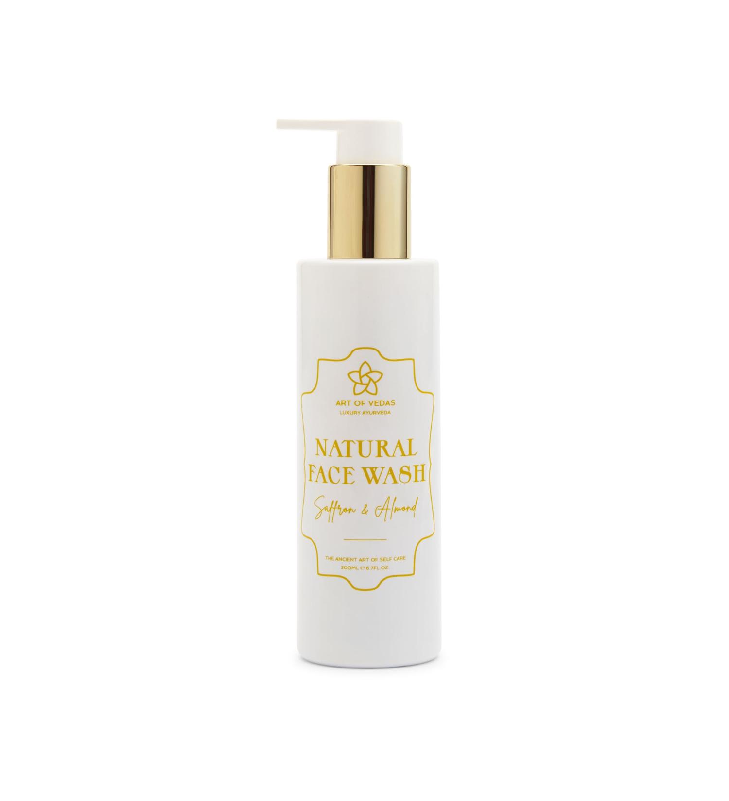 Art of Vedas Natural Ayurvedic Face Wash - 200ML Hydrating and Rejuvenating Cleanser Made with Traditional Ayurvedic Herbs and Oils for Deep Cleansing Soothing and Glowing Skin - Natural Skincare