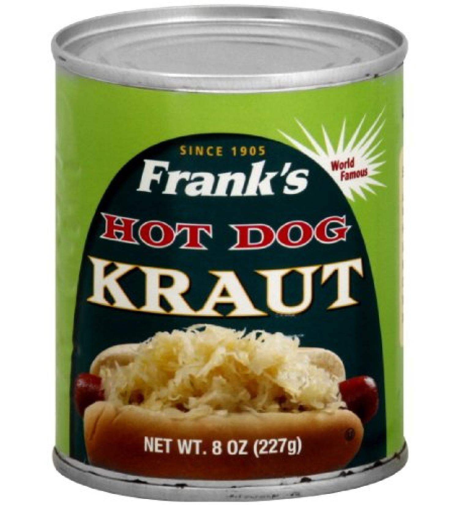 Franks Kraut Hot Dog, 8-ounces (Pack of12)