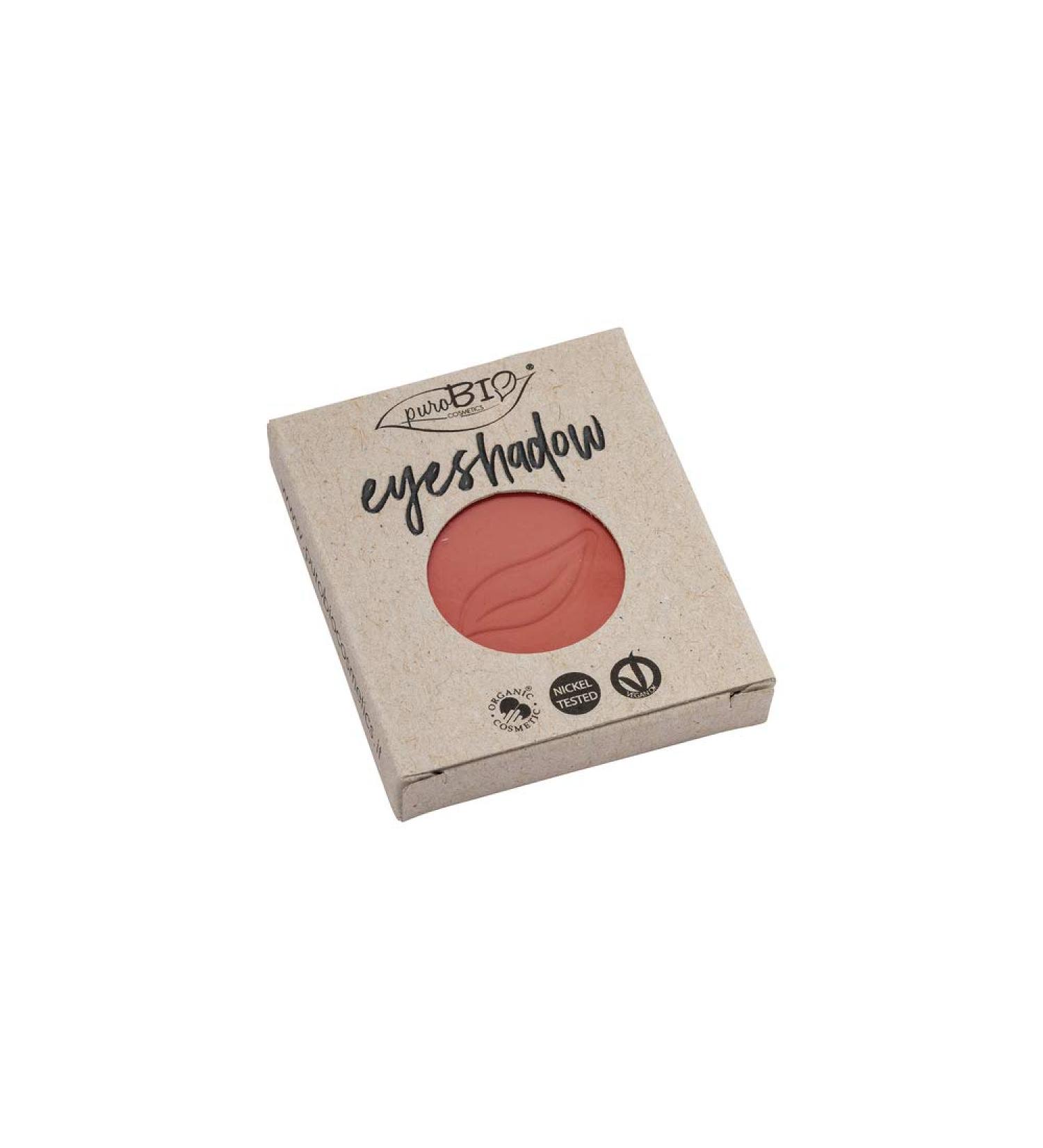 Mami srl PUROBIO Nude shades vegan eye shadow makeup cosmetics highly pigmented warm natural colors with brownish tones silky matte and shimmering finish colorful No 28 dark orange 1 piece 1er Pack