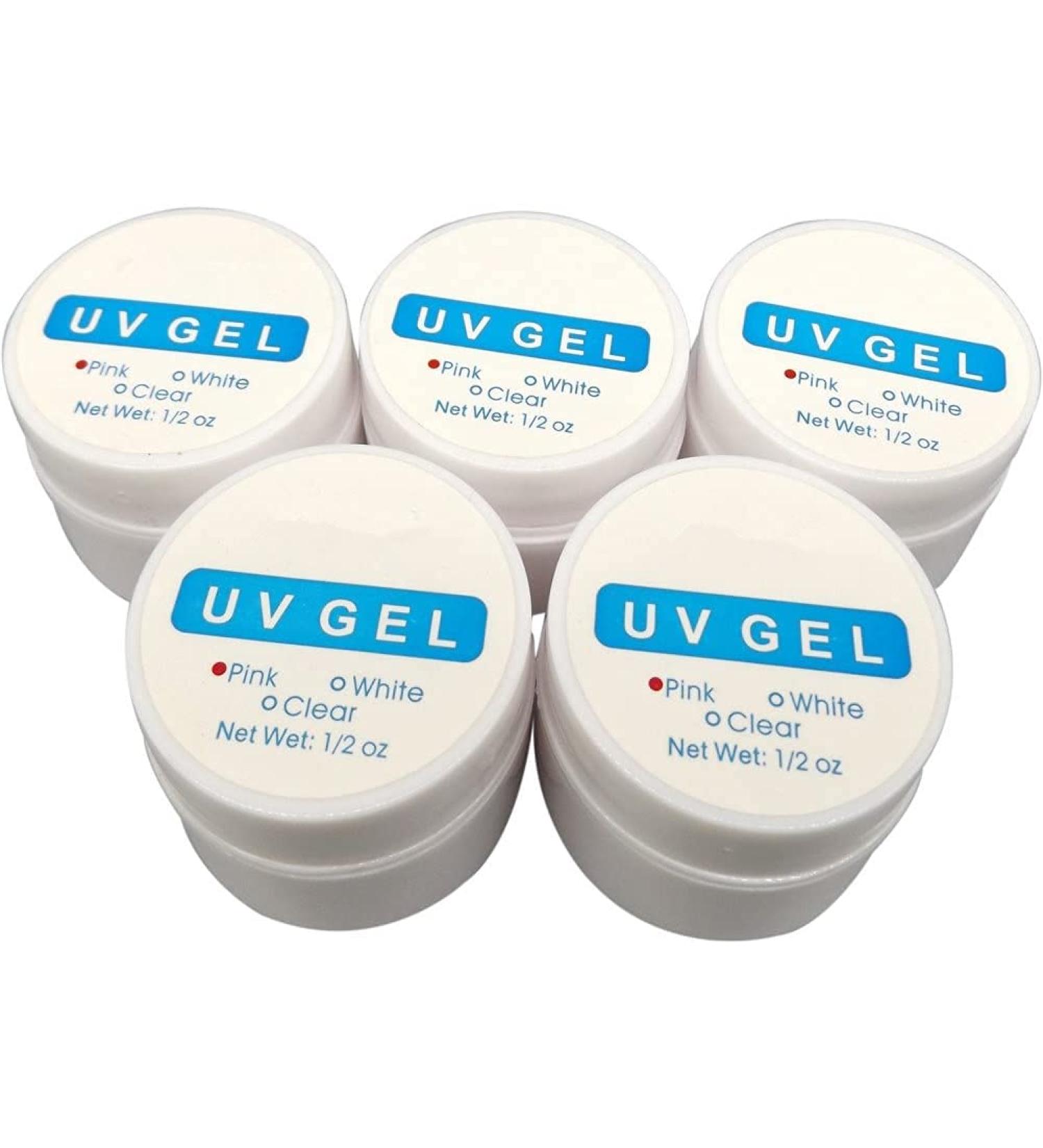 Warm Girl 5pc UV Gel For UV Nail Art Tip Manicure Builder Molding kit PINK - Buy Online on GoSupps.com