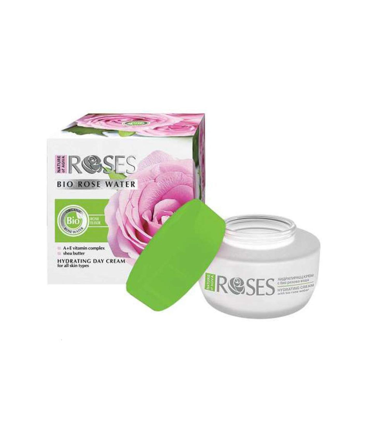 Agiva Moisturizing day cream with organic rose water 50 ml - Buy Online on GoSupps.com