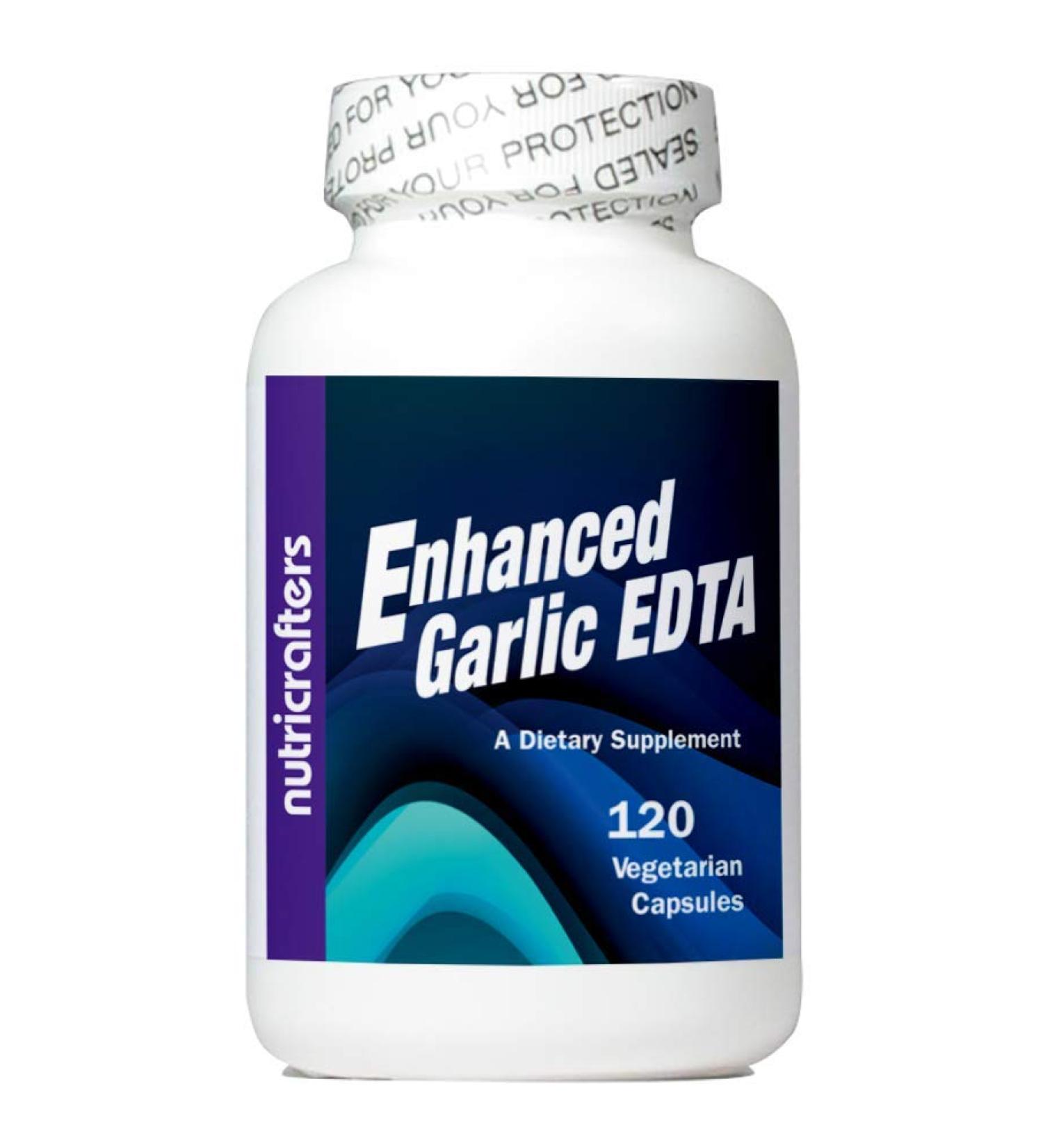 Enhanced Garlic EDTA - High Potency Calcium Disodium EDTA with Malic Acid, Garlic, Cysteine, and Parsley - Proprietary Blend Free - Buy Online on GoSupps.com